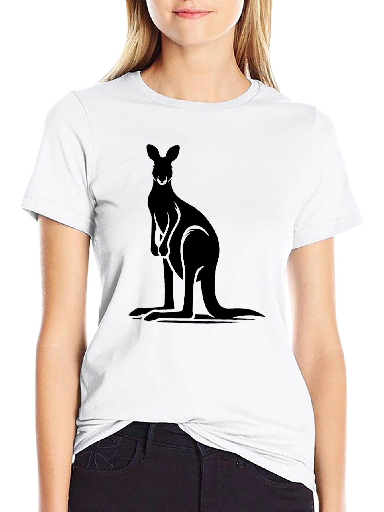 Black Kangaroo Graphic Tee