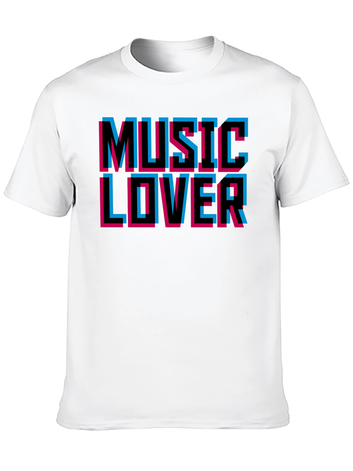 Music Lover Black Graphic T-Shirt
