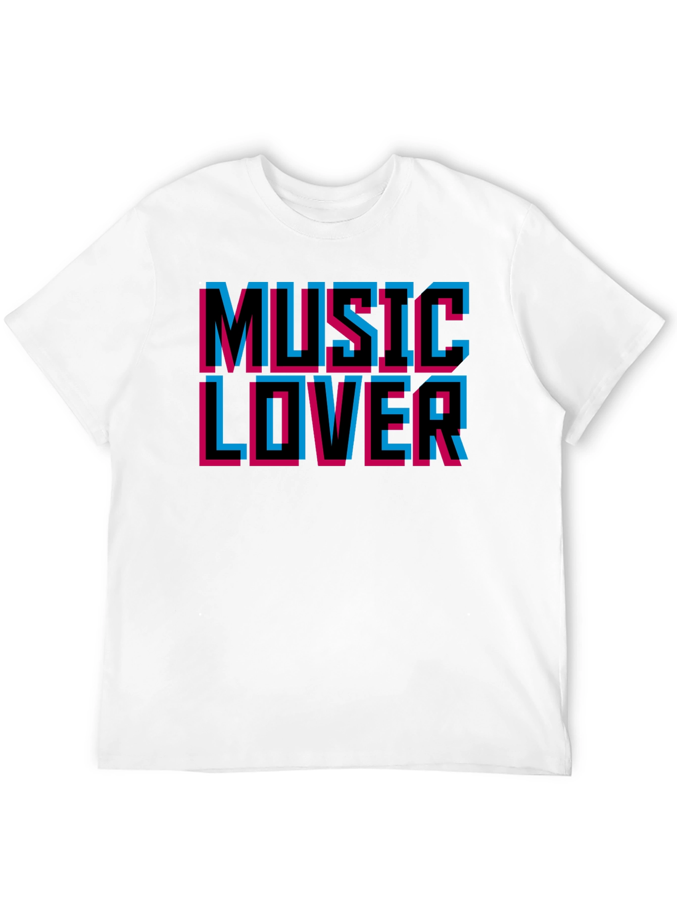 Music Lover Black Graphic T-Shirt