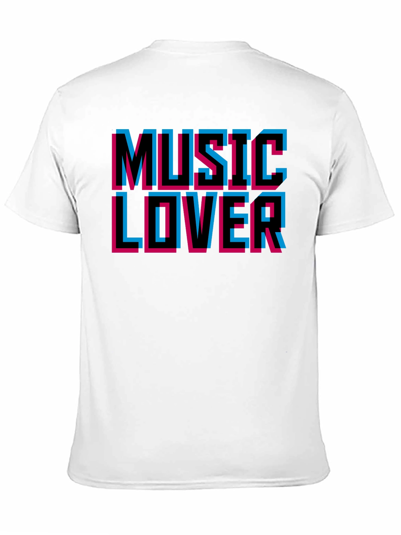 Music Lover Black Graphic T-Shirt