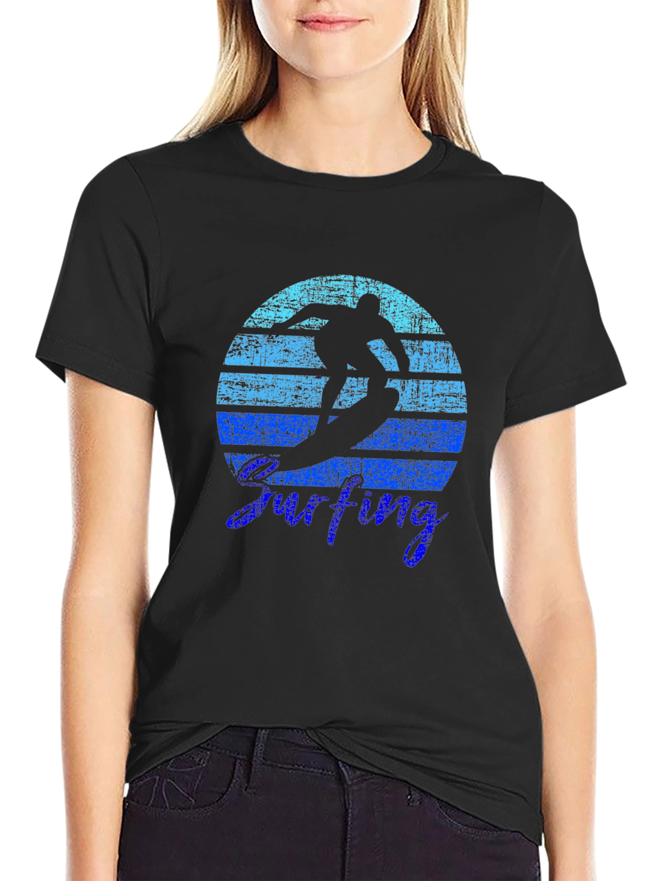 Surfing Sunset Graphic Tee - Cool Coastal Vibes