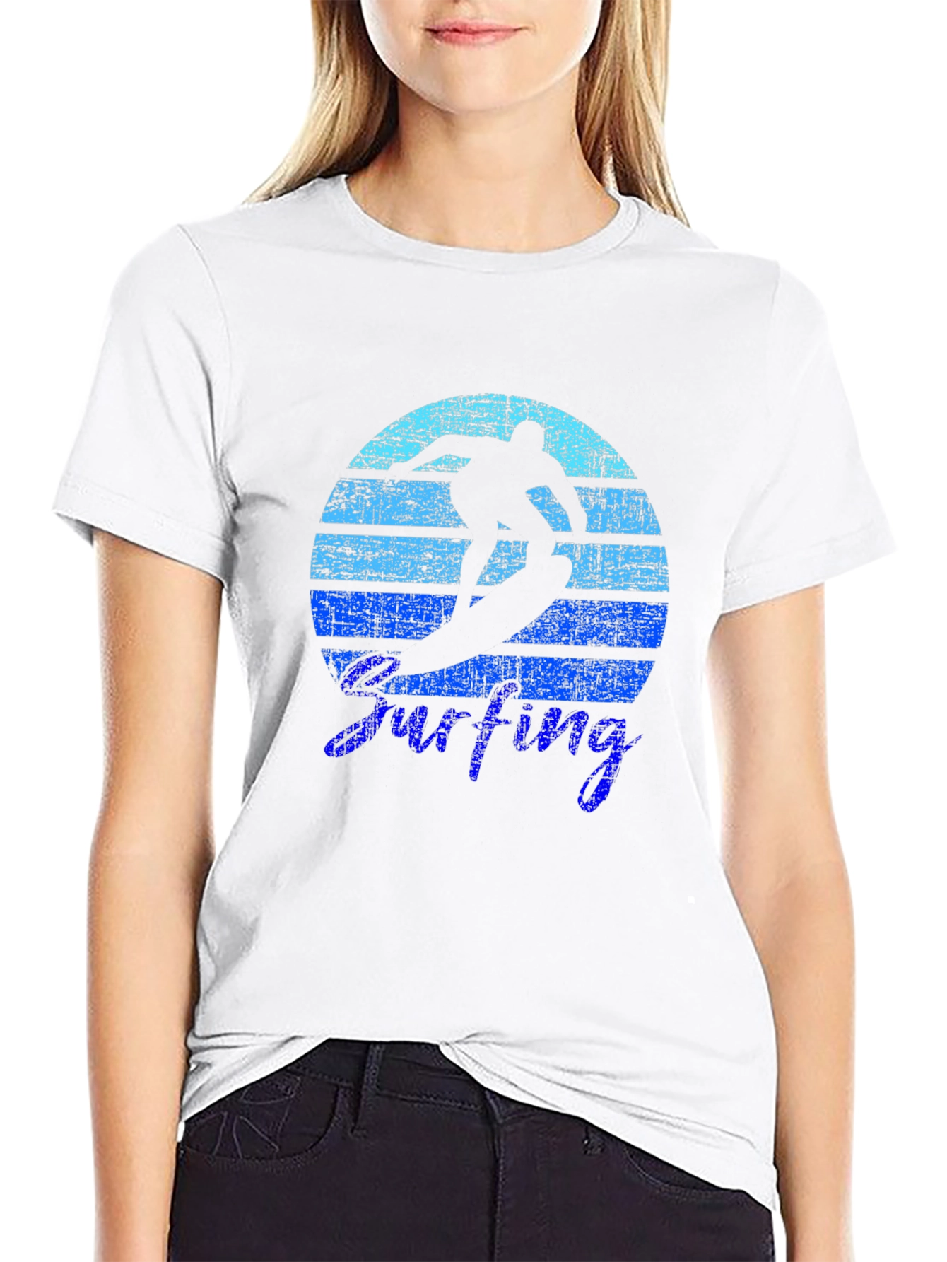 Surfing Sunset Graphic Tee - Cool Coastal Vibes