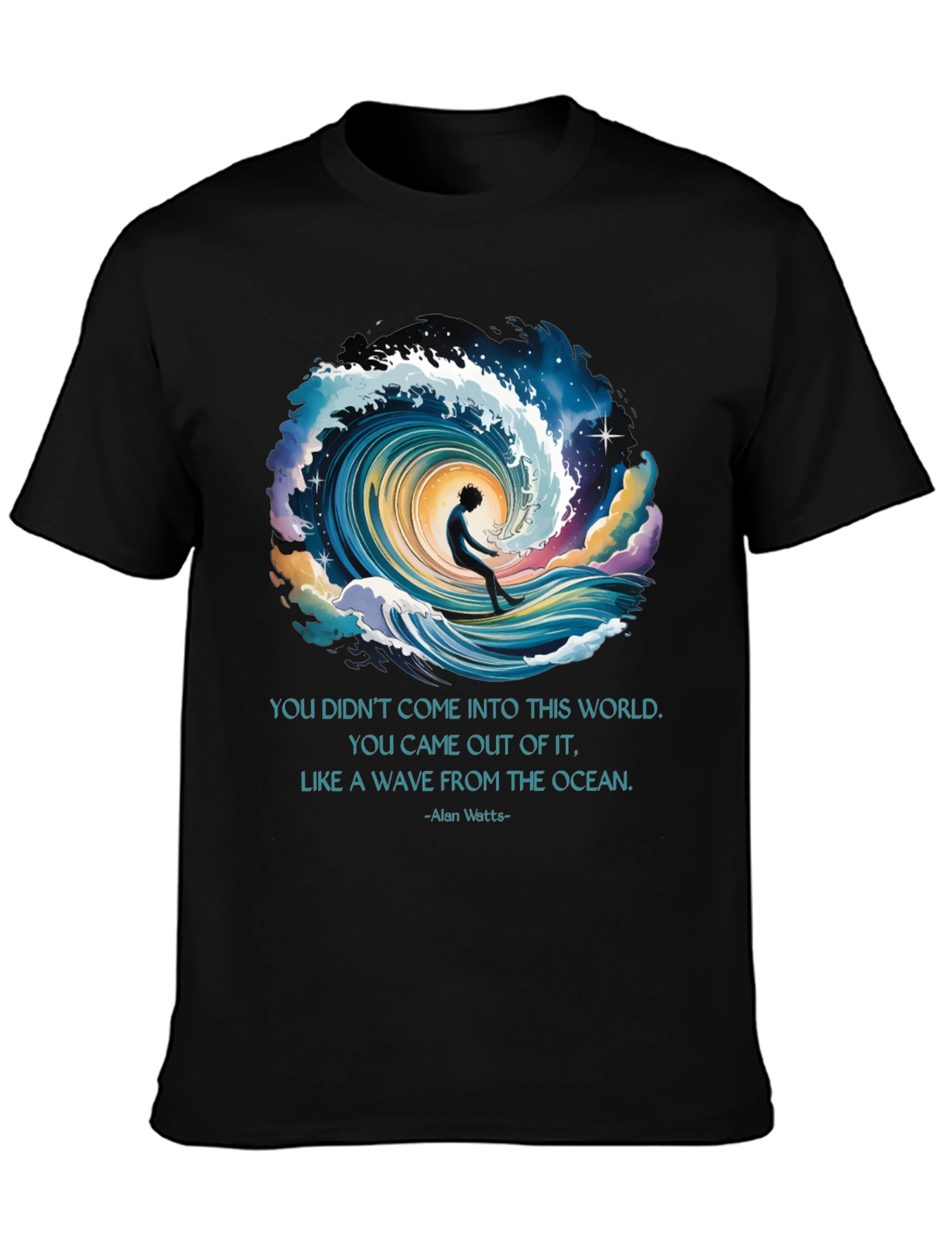 Ocean Wave Alan Watts Graphic Tee