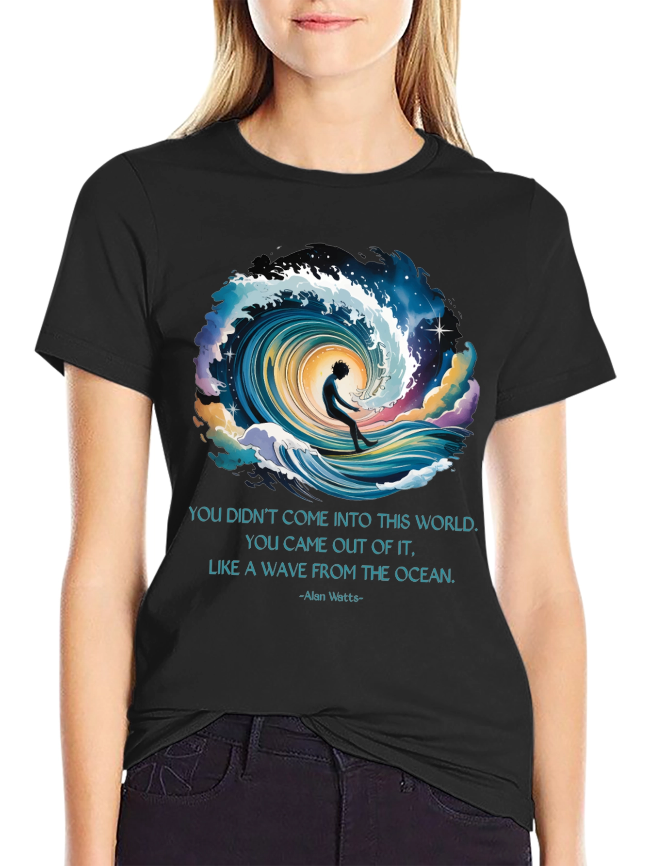 Ocean Wave Alan Watts Graphic Tee