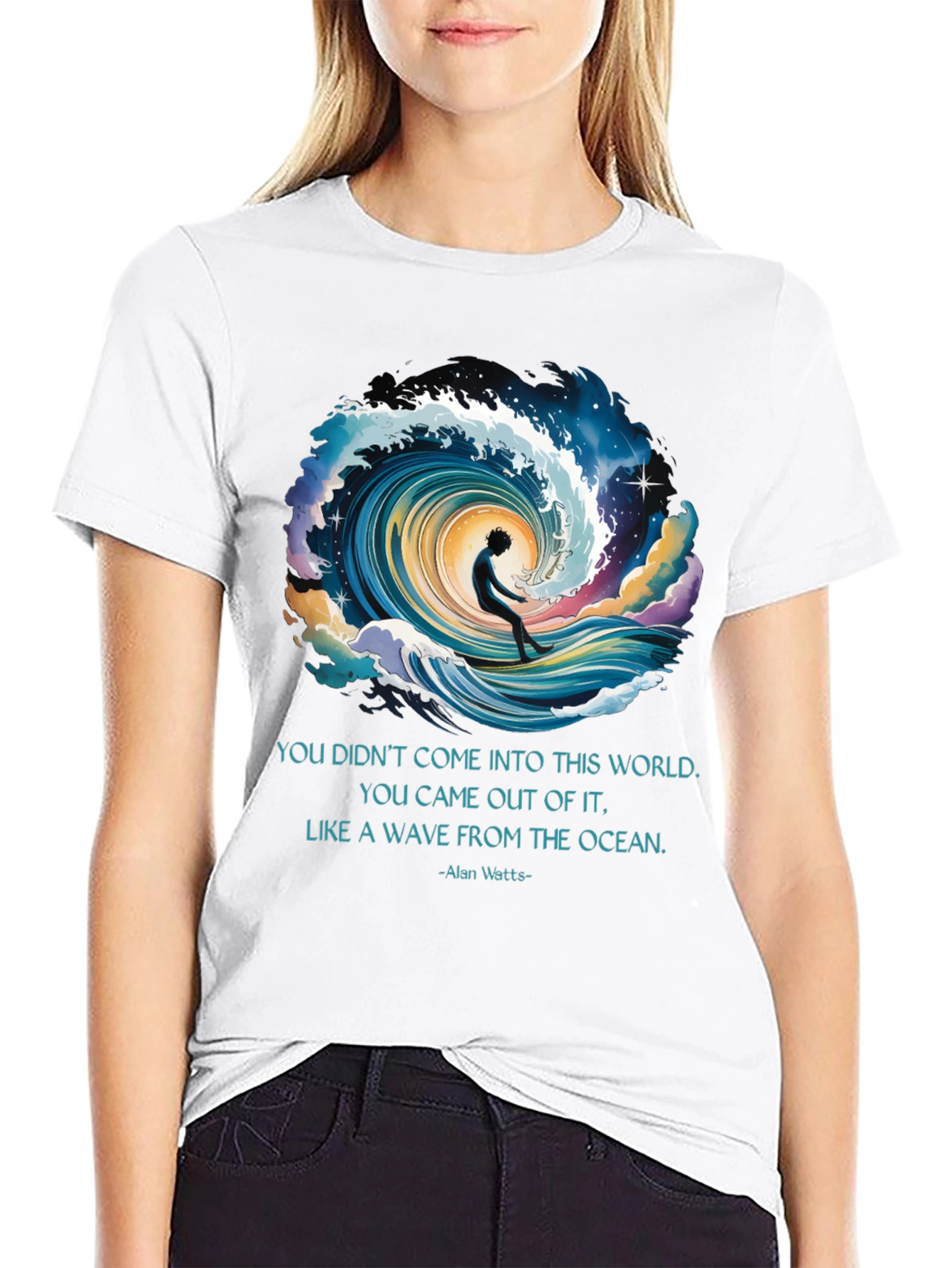 Ocean Wave Alan Watts Graphic Tee