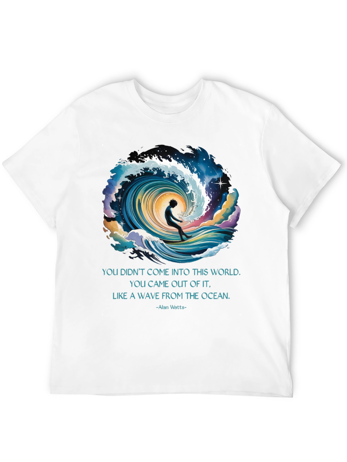 Ocean Wave Alan Watts Graphic Tee
