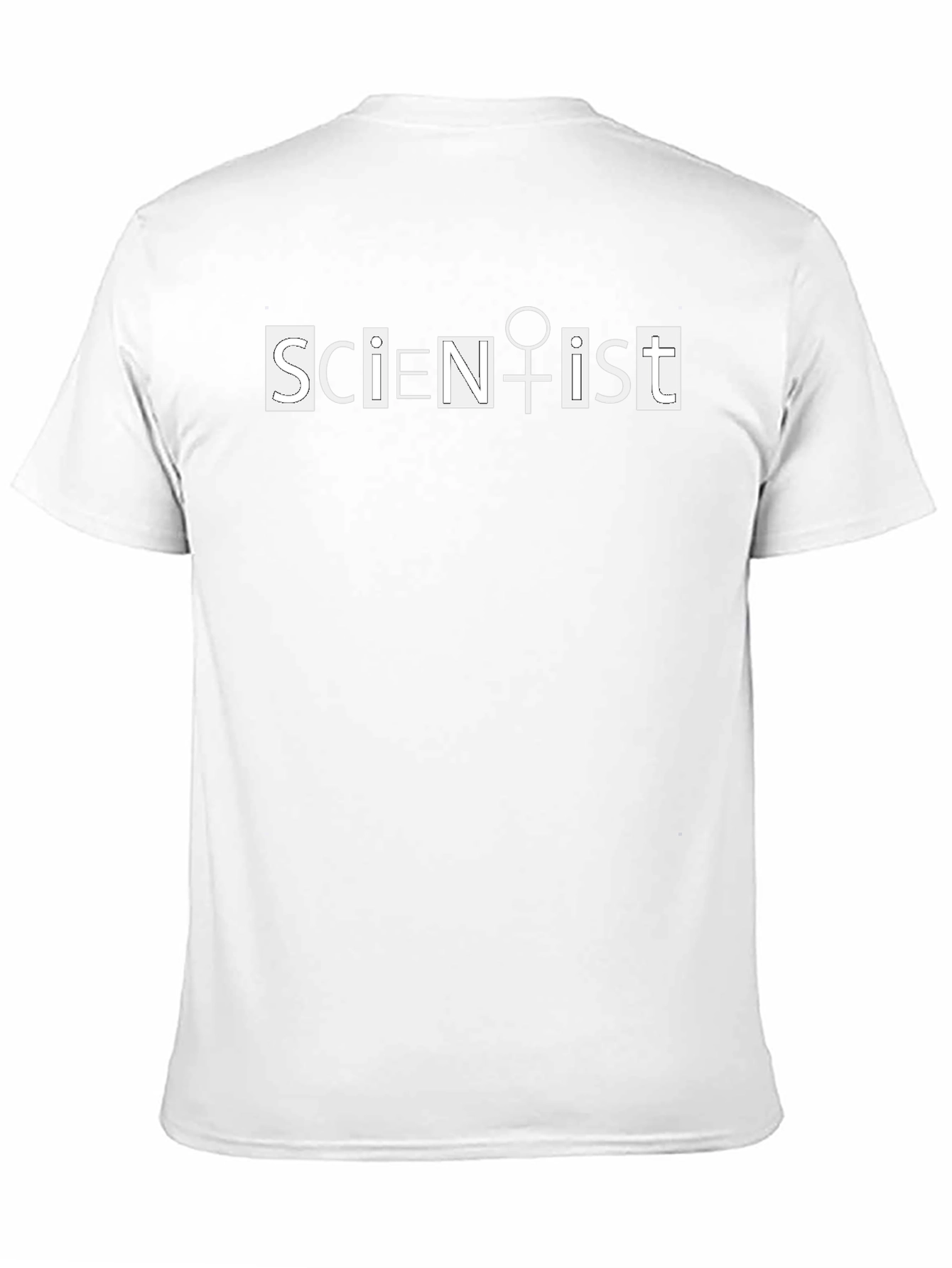 Scientist Female Symbol Black Graphic Tee