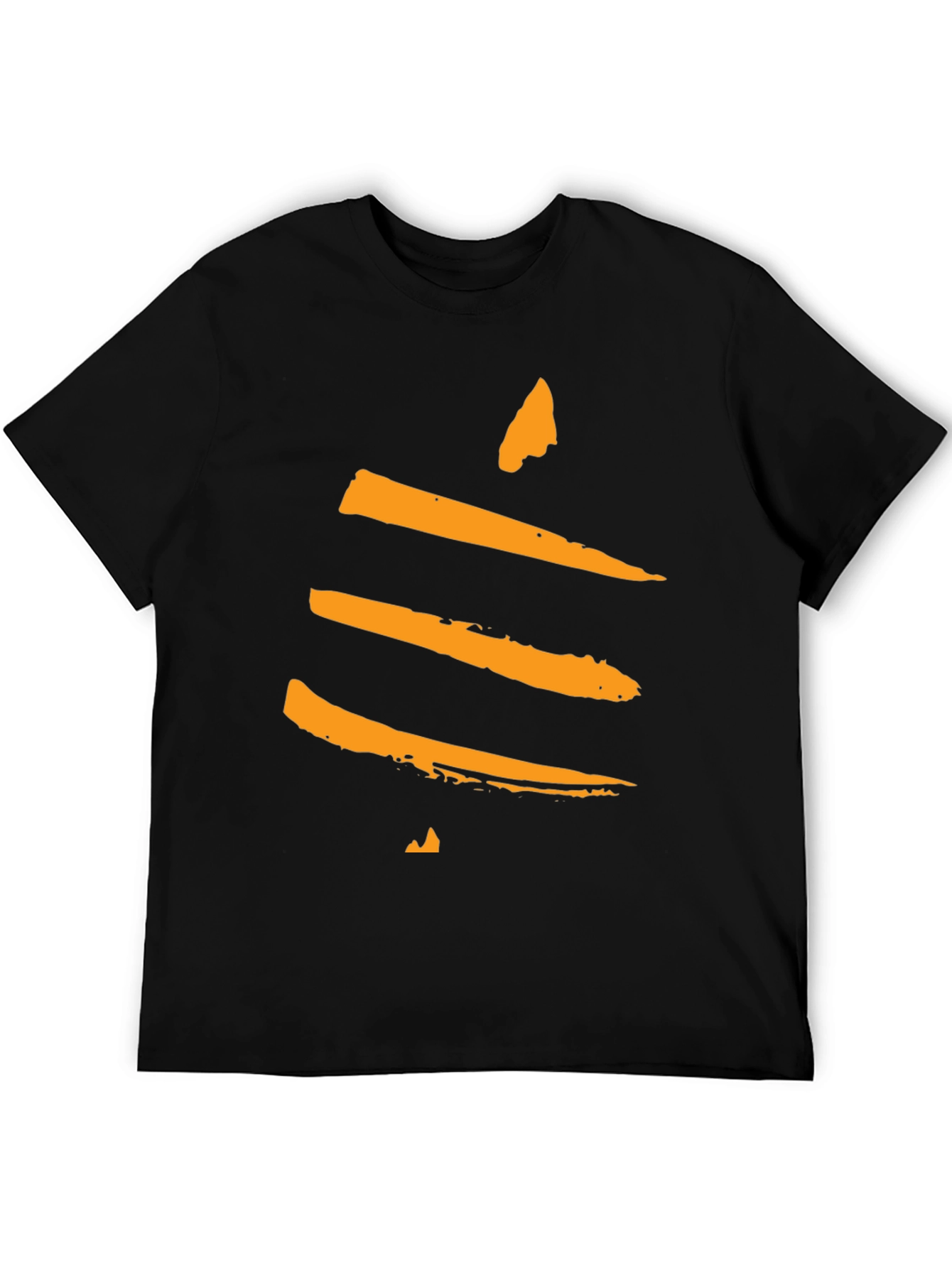 Modern Abstract Graphic Tee - Black