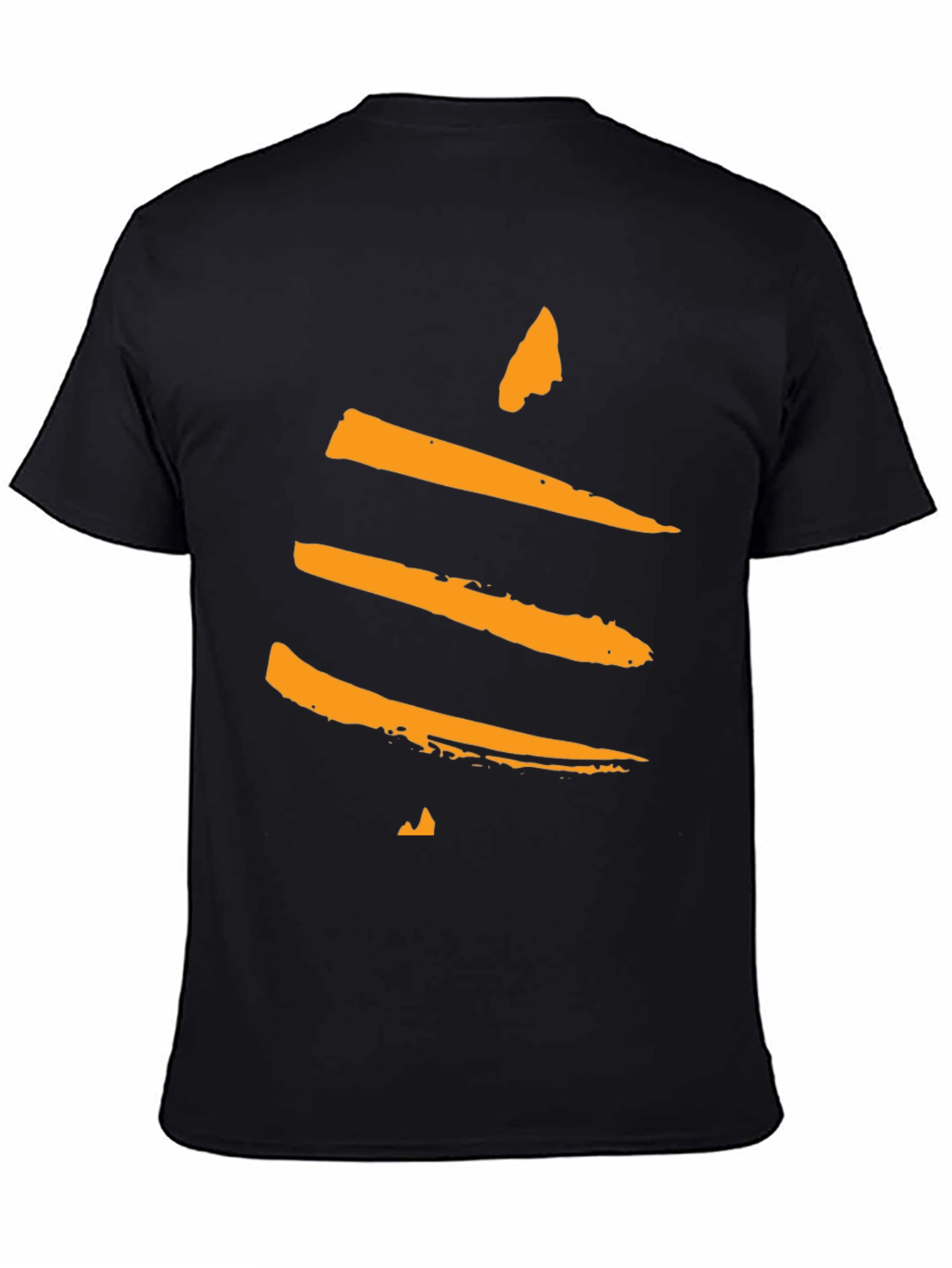 Modern Abstract Graphic Tee - Black