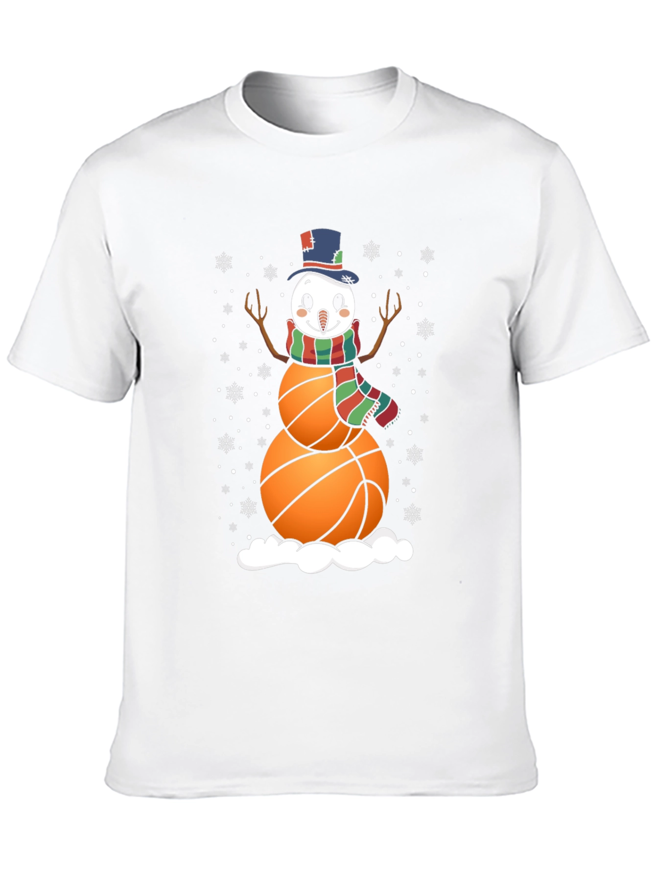 Basketball Snowman Graphic Tee