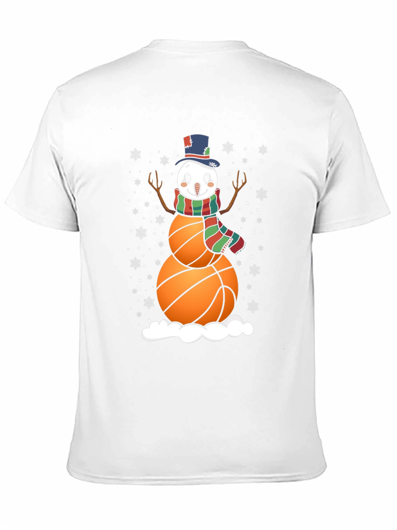 Basketball Snowman Graphic Tee