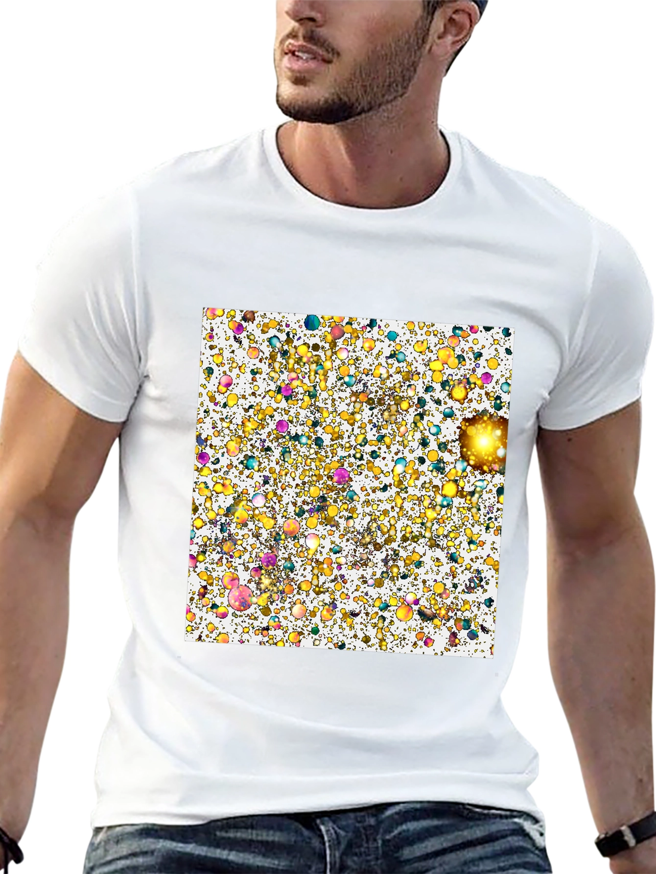Abstract Bubbles Graphic Tee