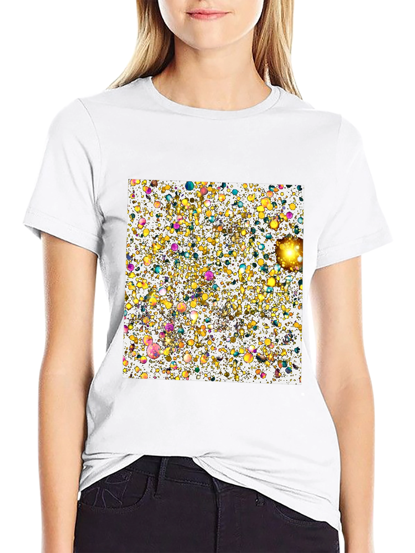 Abstract Bubbles Graphic Tee