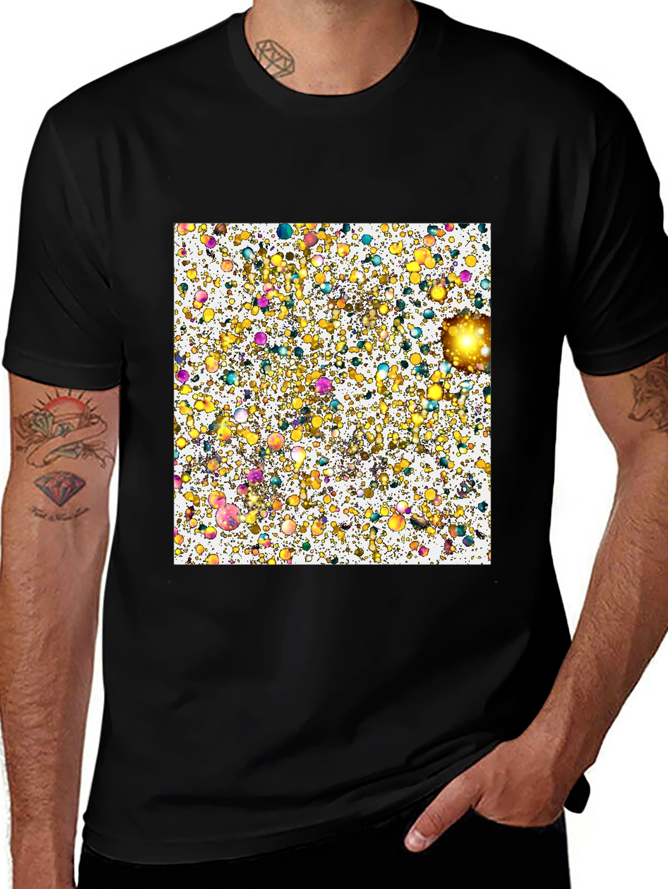 Abstract Bubbles Graphic Tee