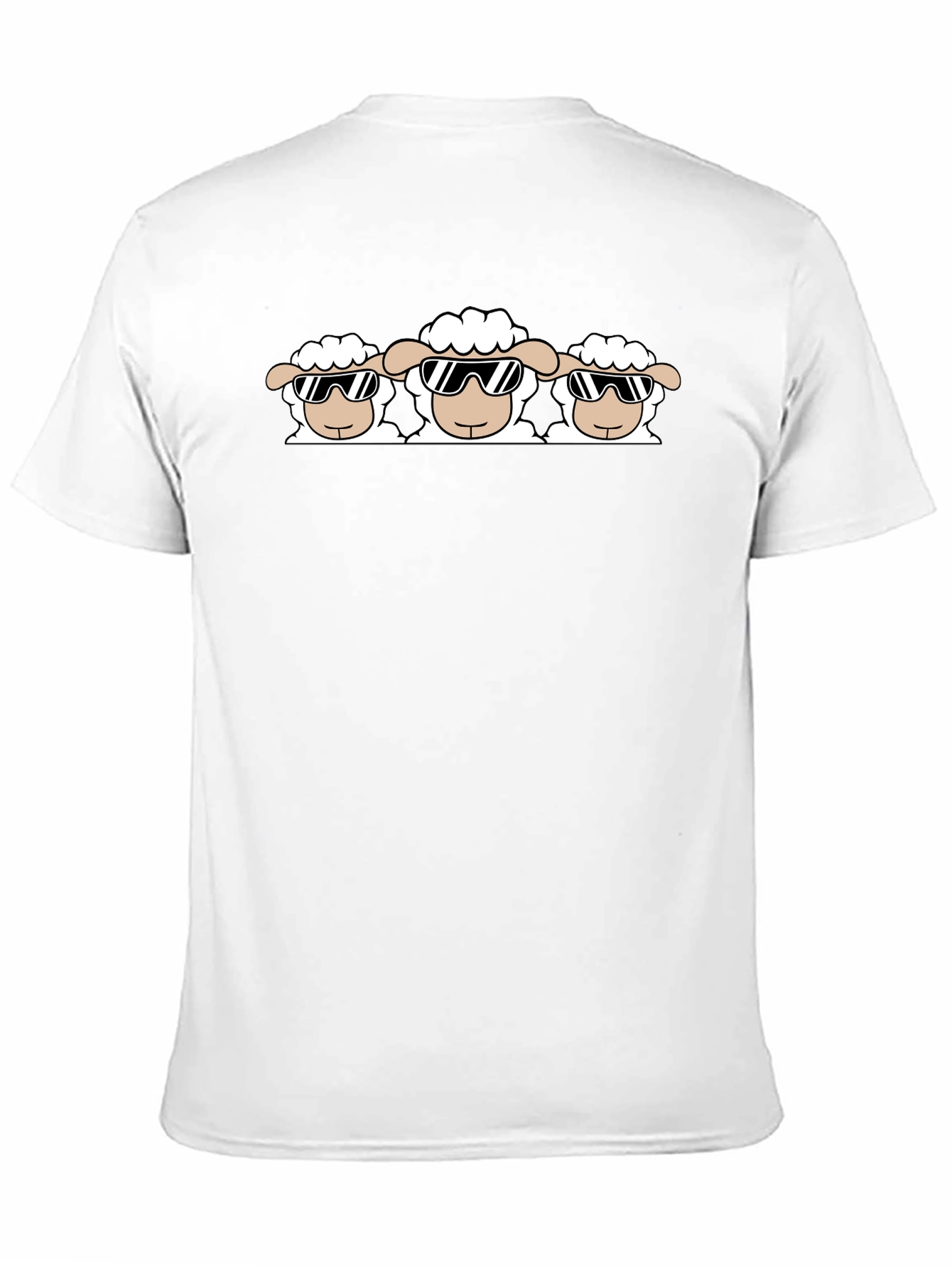 Cool Sheep T-Shirt - Black Cotton Tee