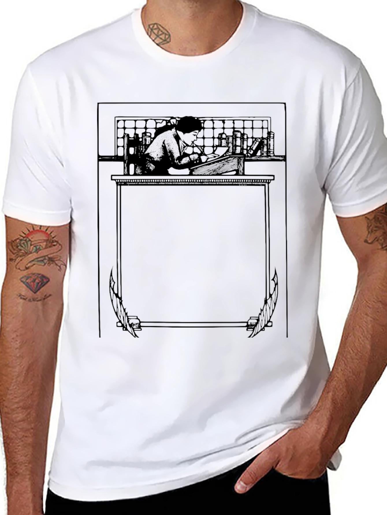 Literary Desk Black T-Shirt