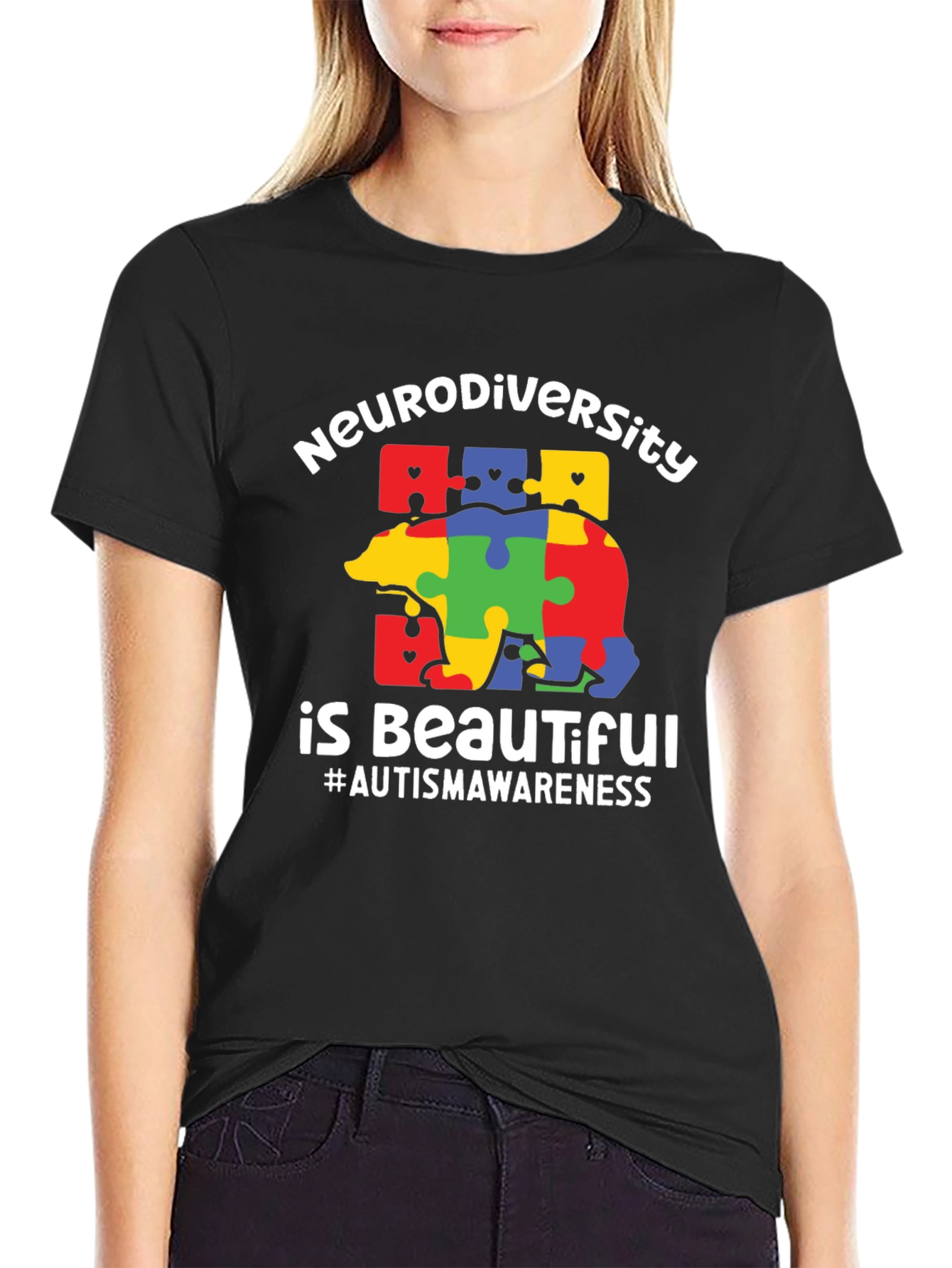 Neurodiversity Autism Awareness Graphic T-Shirt