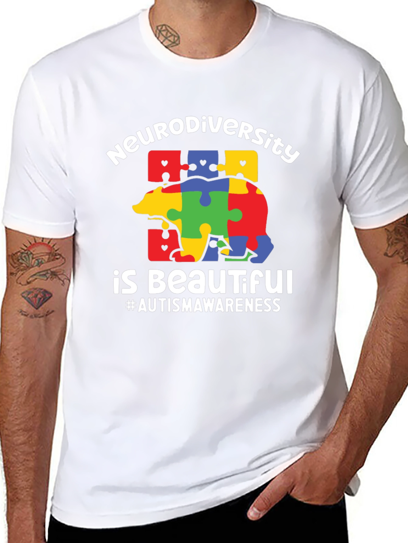 Neurodiversity Autism Awareness Graphic T-Shirt