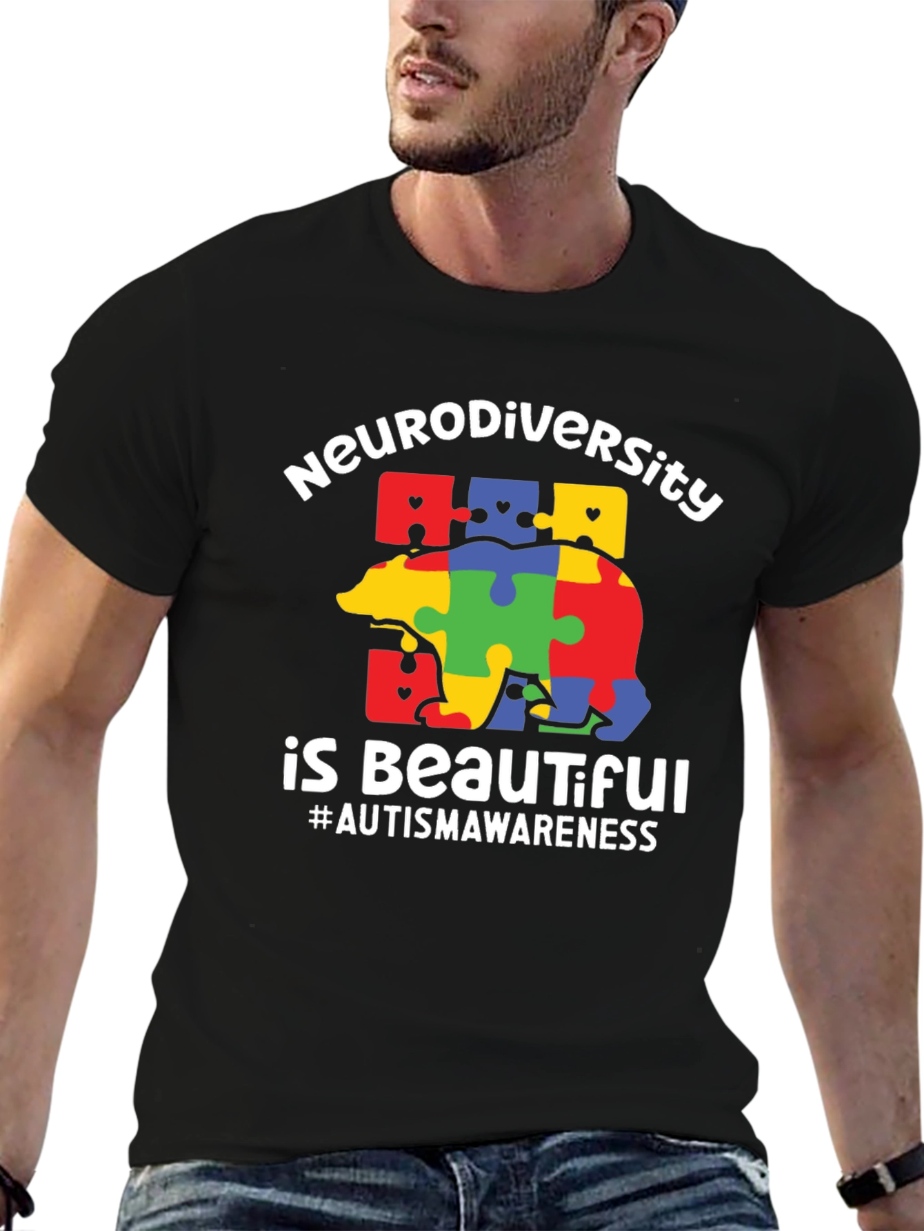 Neurodiversity Autism Awareness Graphic T-Shirt