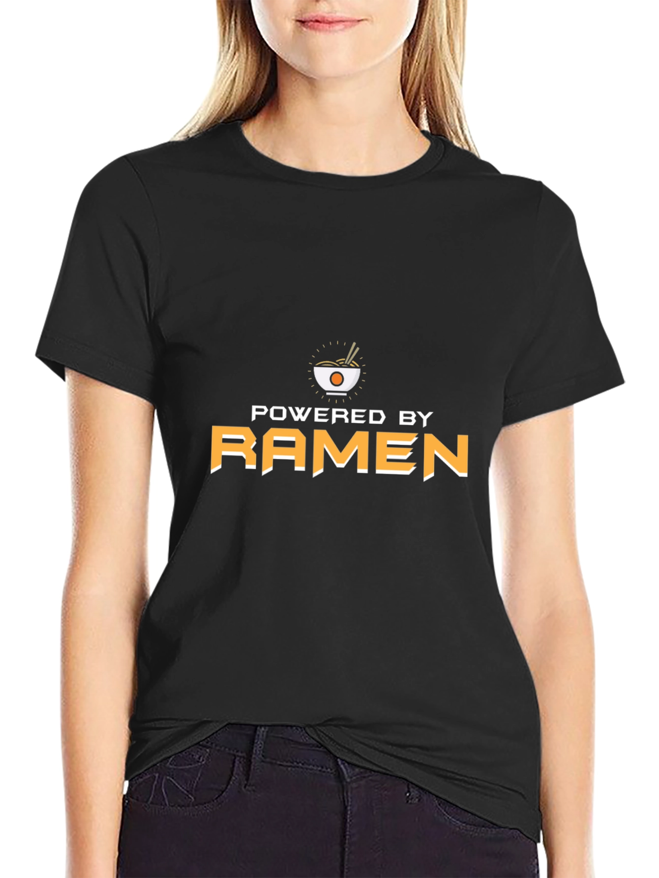 Powered by Ramen T-Shirt - Unisex Black Tee