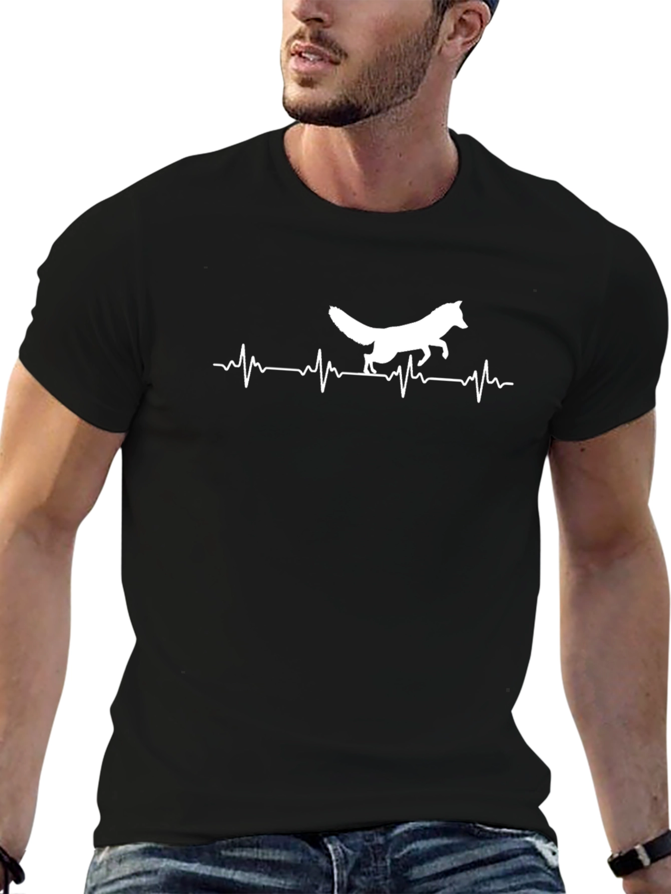 Fox Heartbeat Graphic Tee - Black