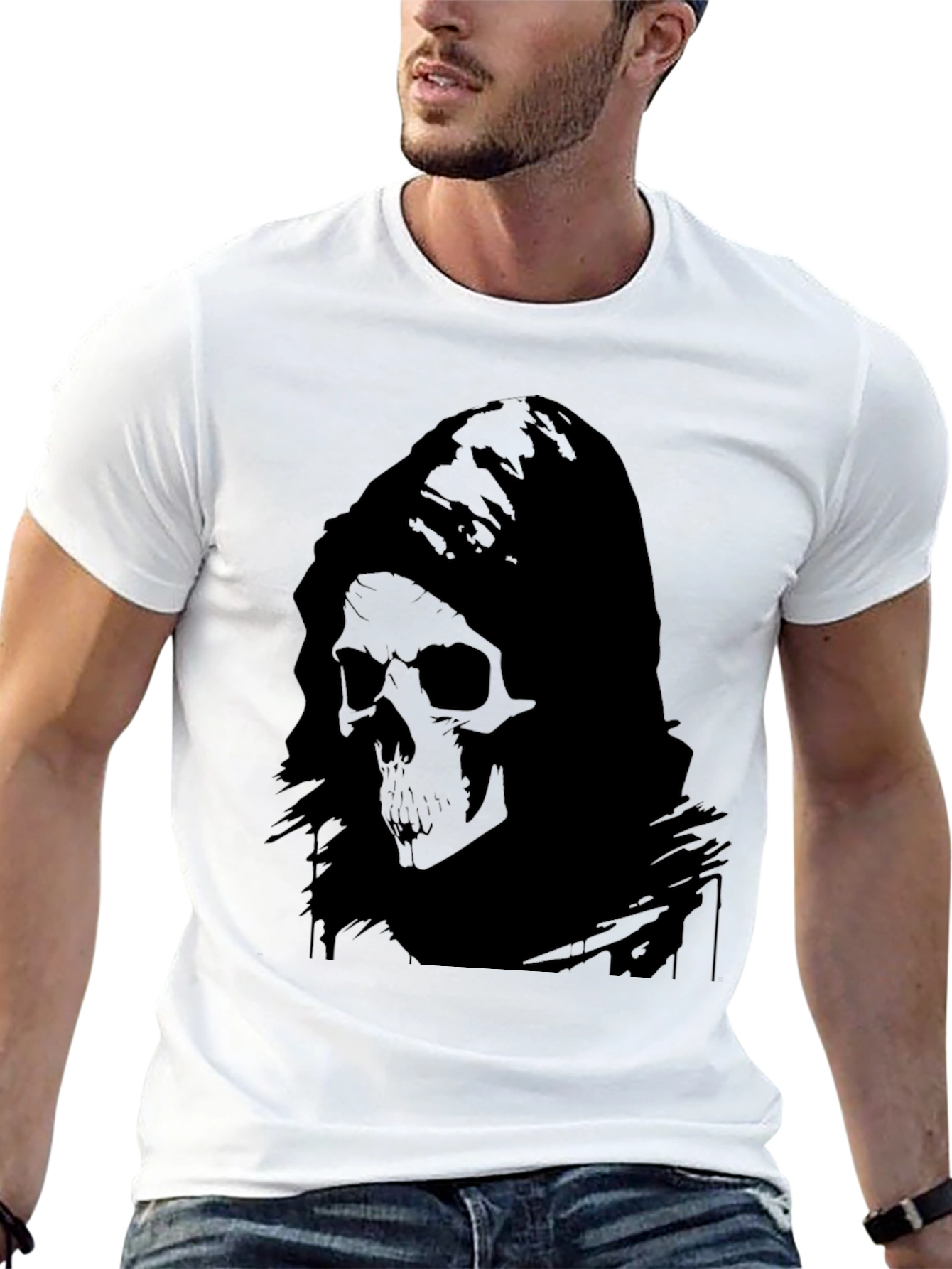 Grim Reaper Graphic Black T-Shirt
