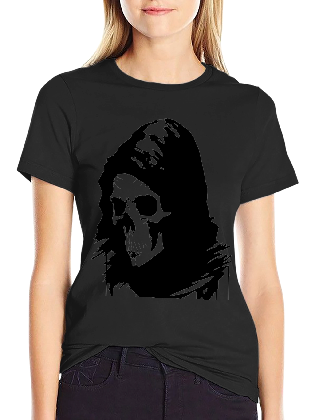 Grim Reaper Graphic Black T-Shirt