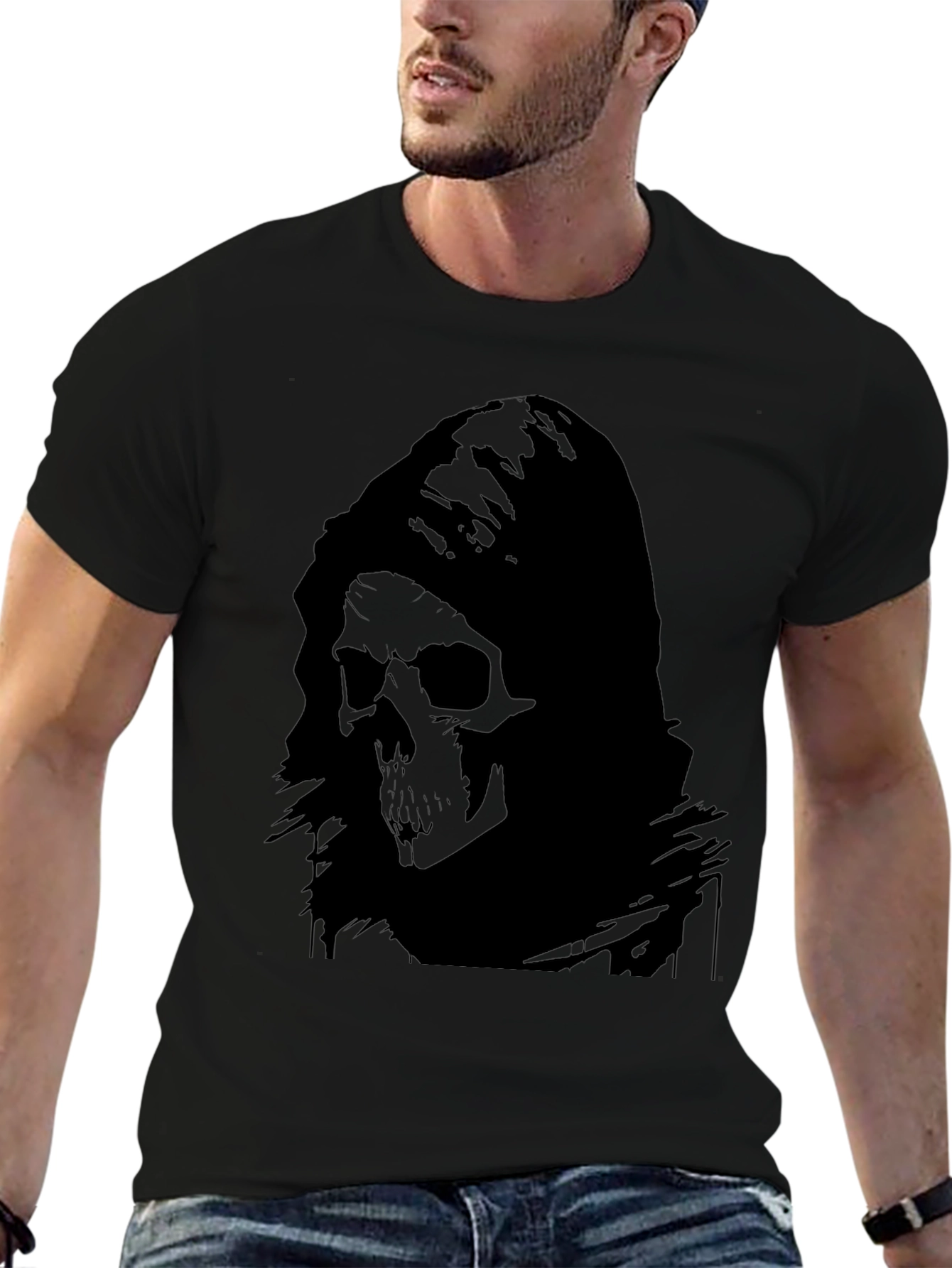 Grim Reaper Graphic Black T-Shirt