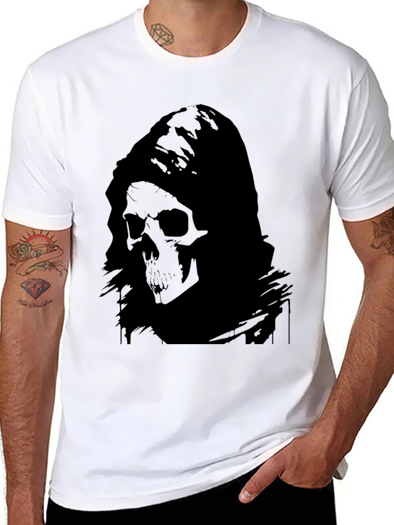 Grim Reaper Graphic Black T-Shirt