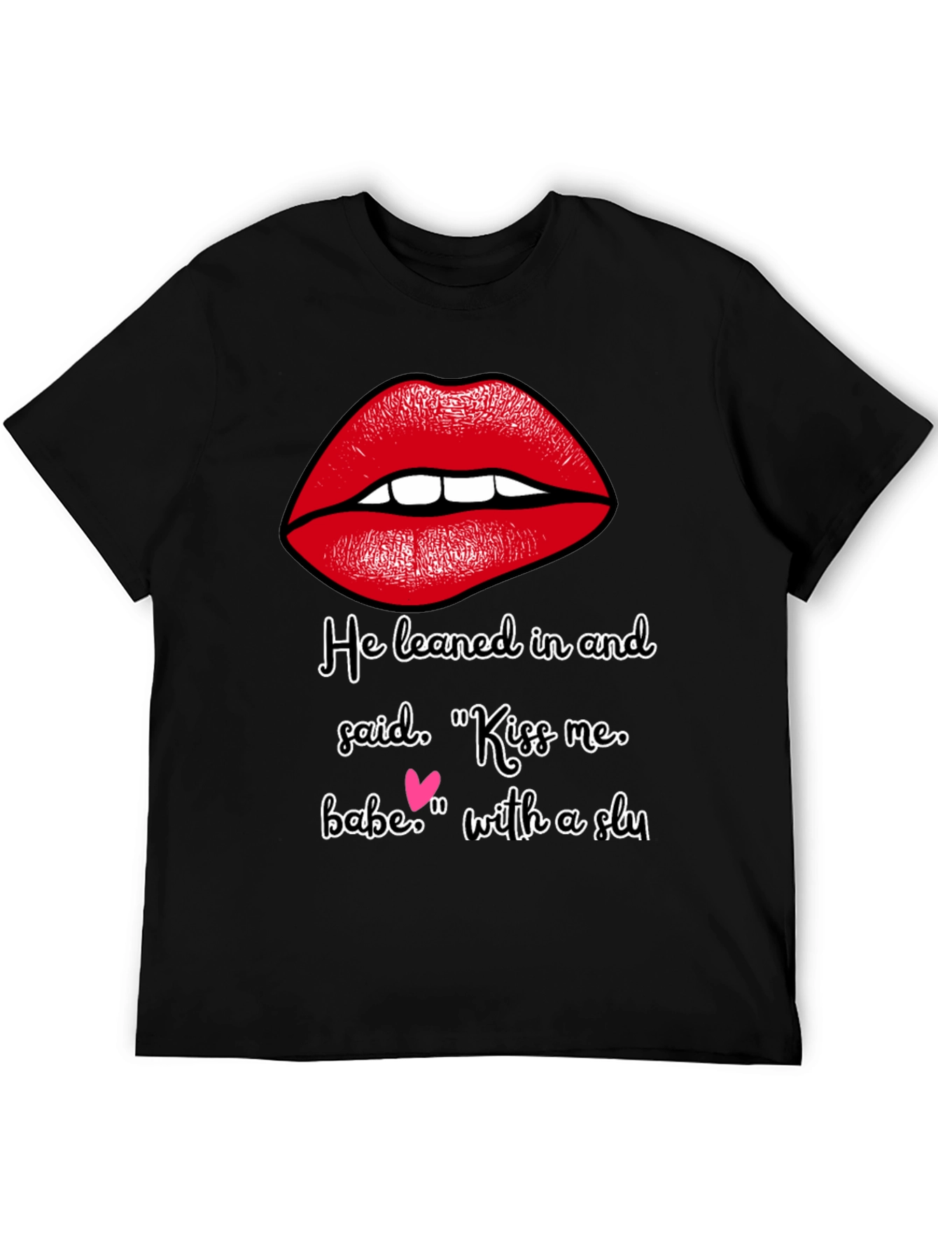 Kiss Me Graphic Tee - Soft Cotton Blend