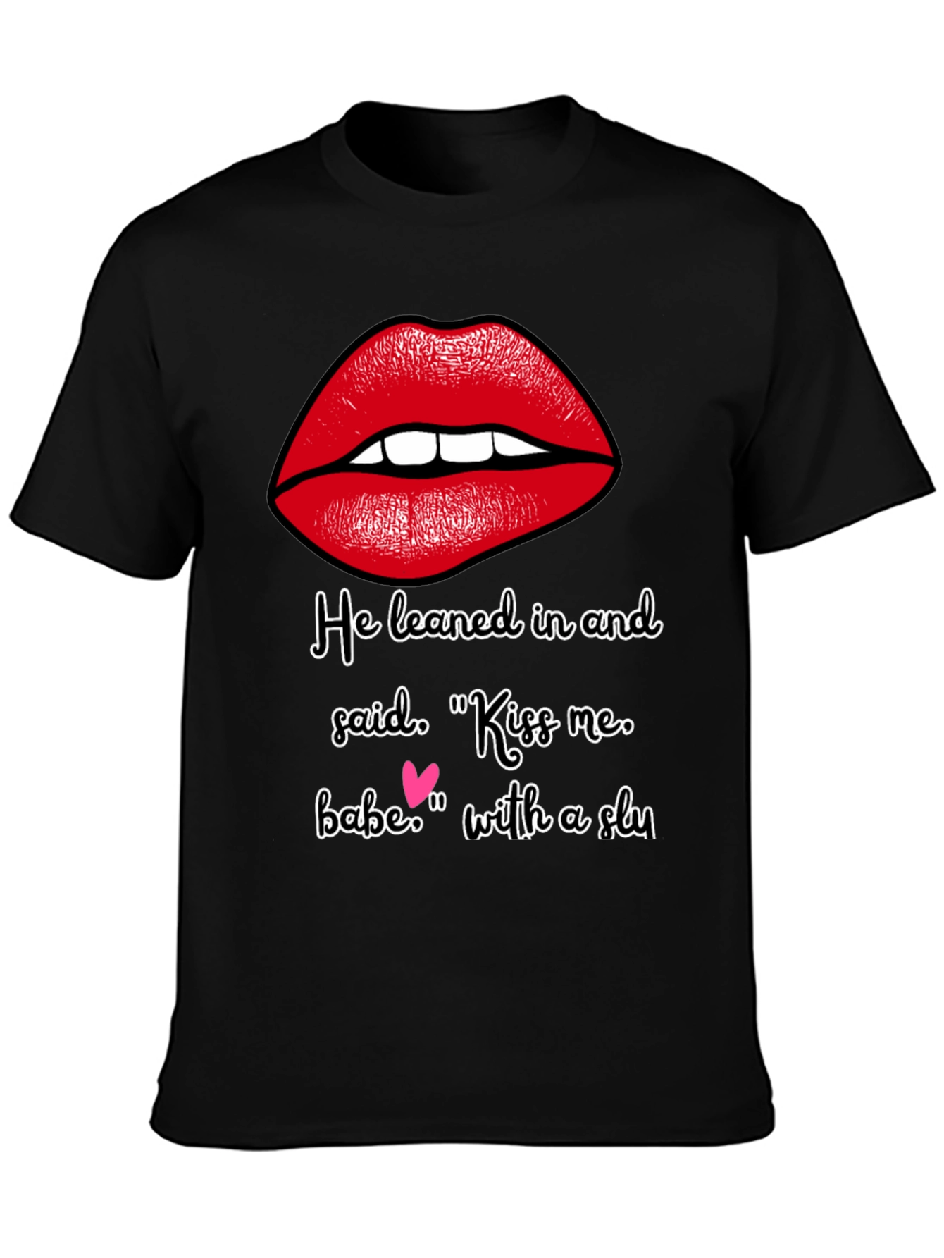Kiss Me Graphic Tee - Soft Cotton Blend