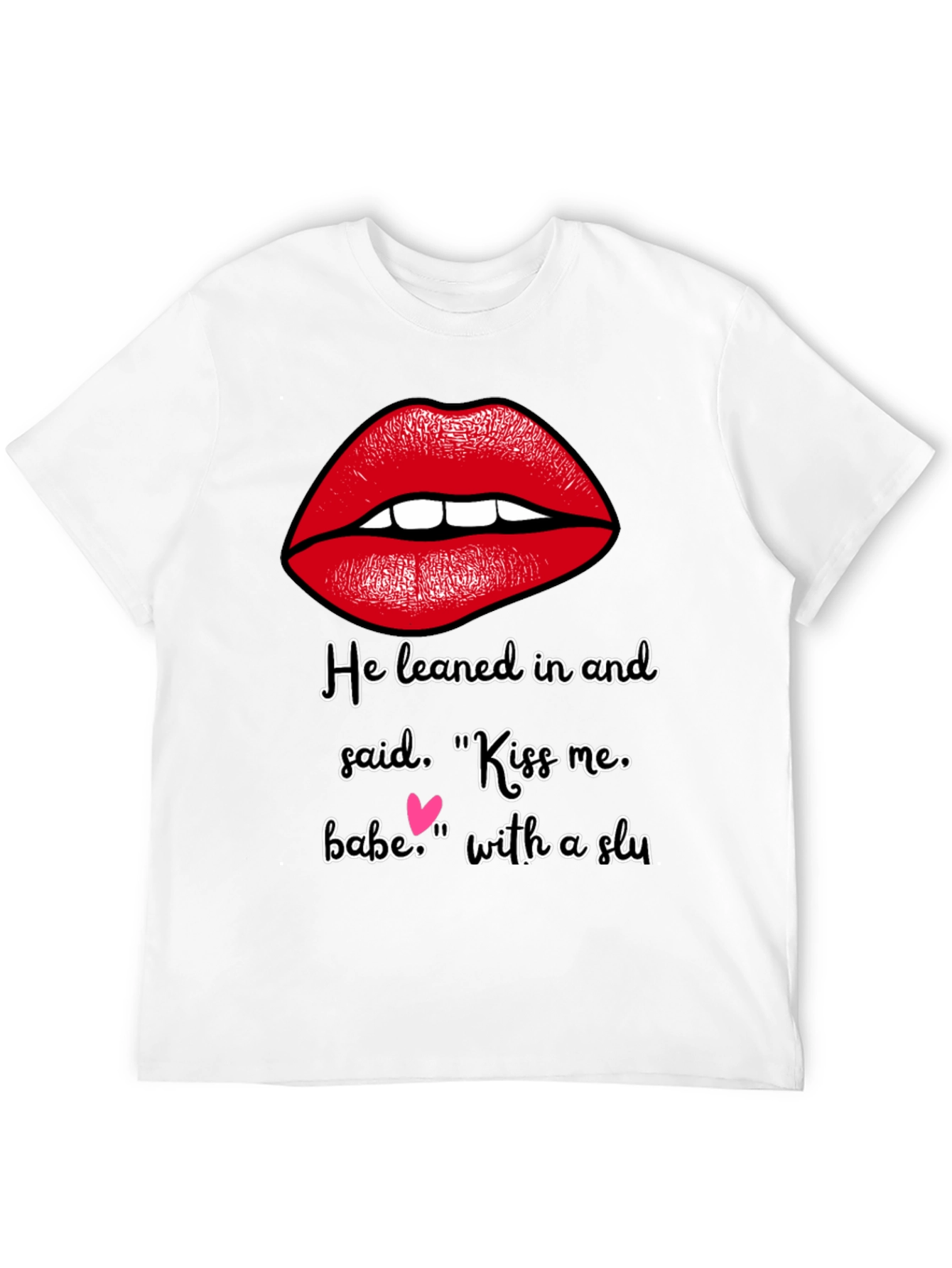 Kiss Me Graphic Tee - Soft Cotton Blend