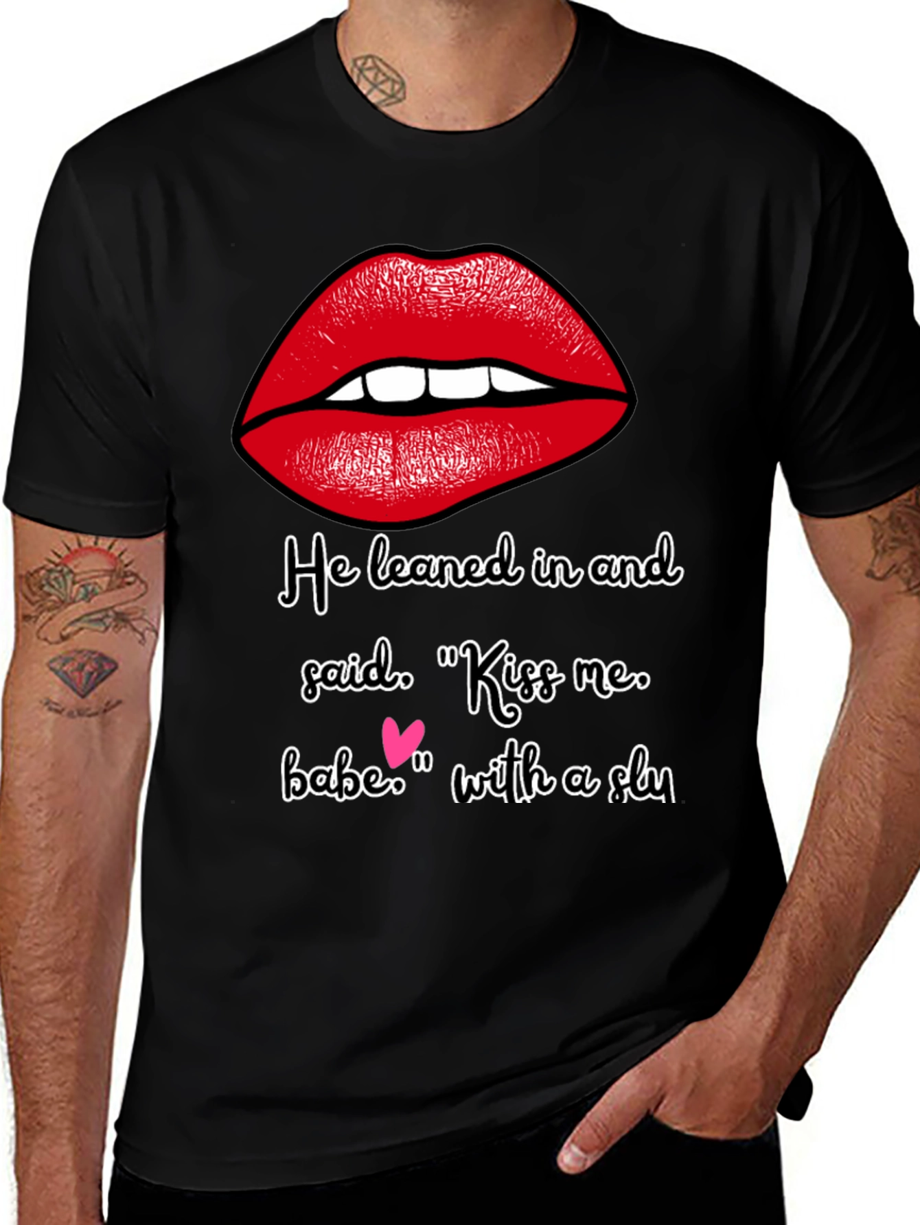 Kiss Me Graphic Tee - Soft Cotton Blend