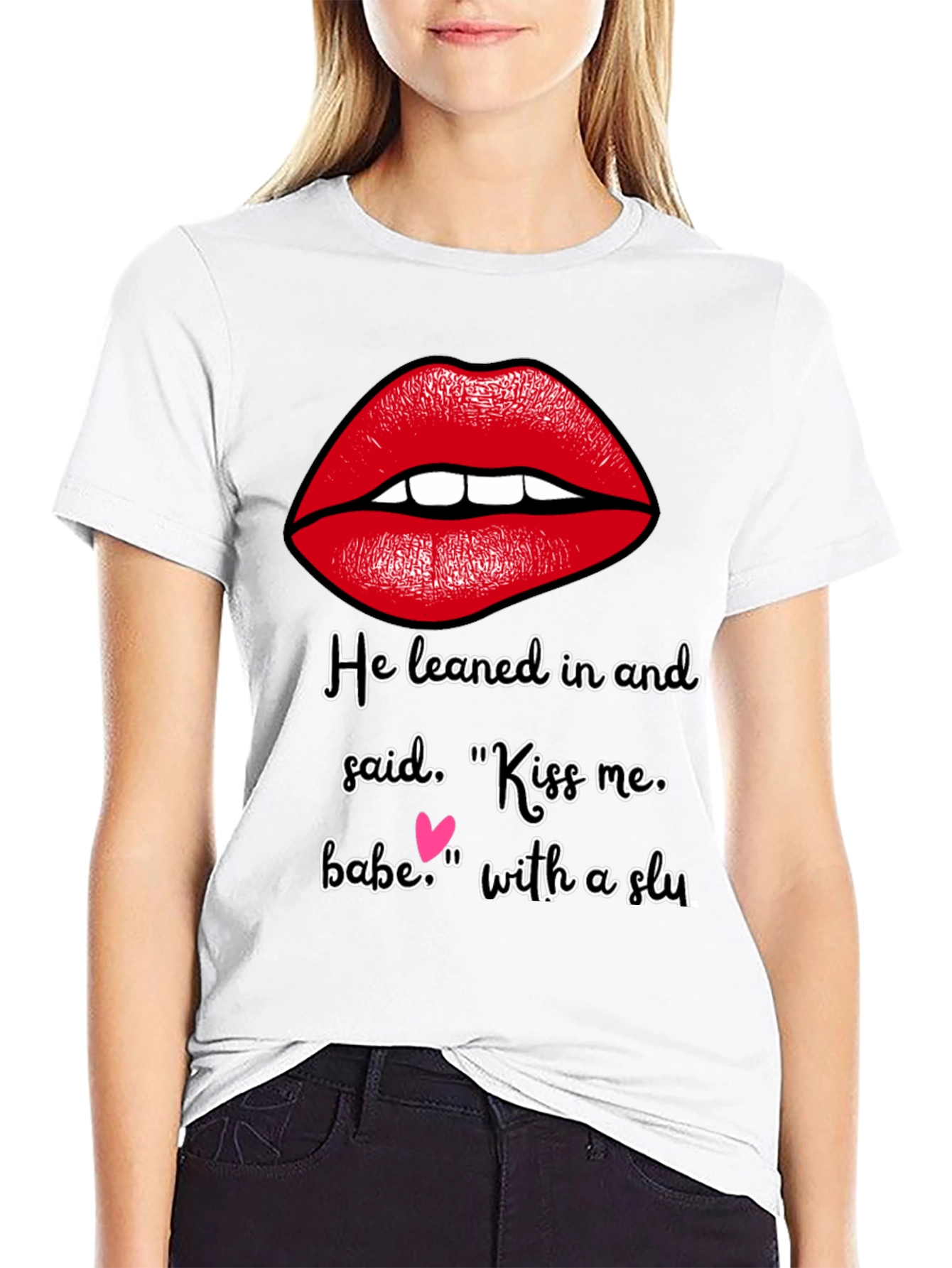 Kiss Me Graphic Tee - Soft Cotton Blend