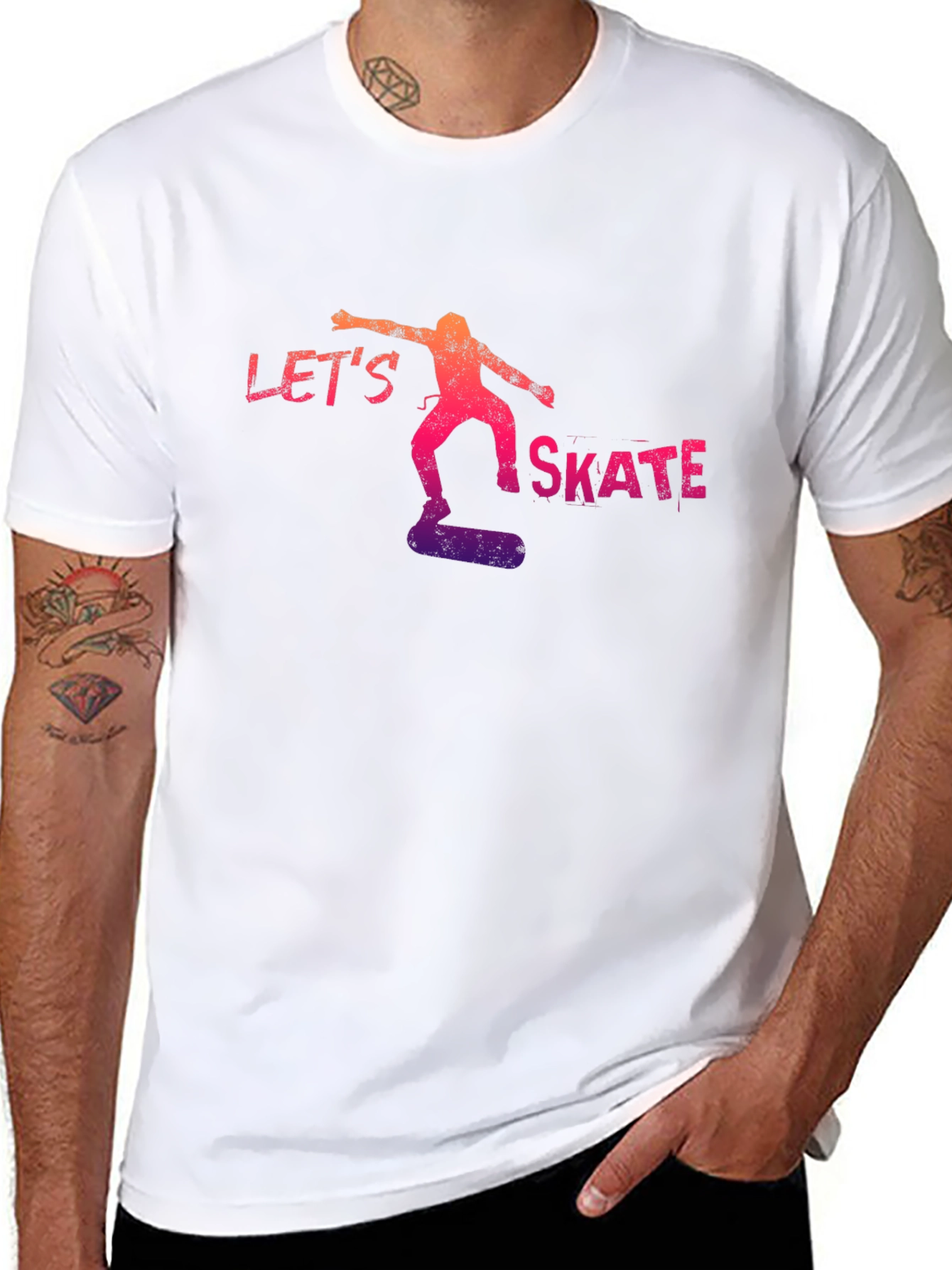 Lets Skate T-Shirt - Cool Skater Tee