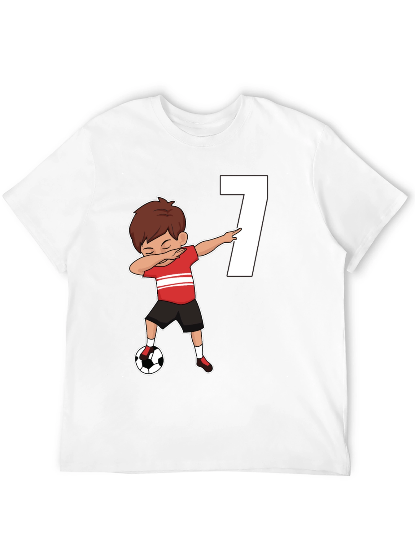 Soccer Birthday Boy Number 7 T-Shirt