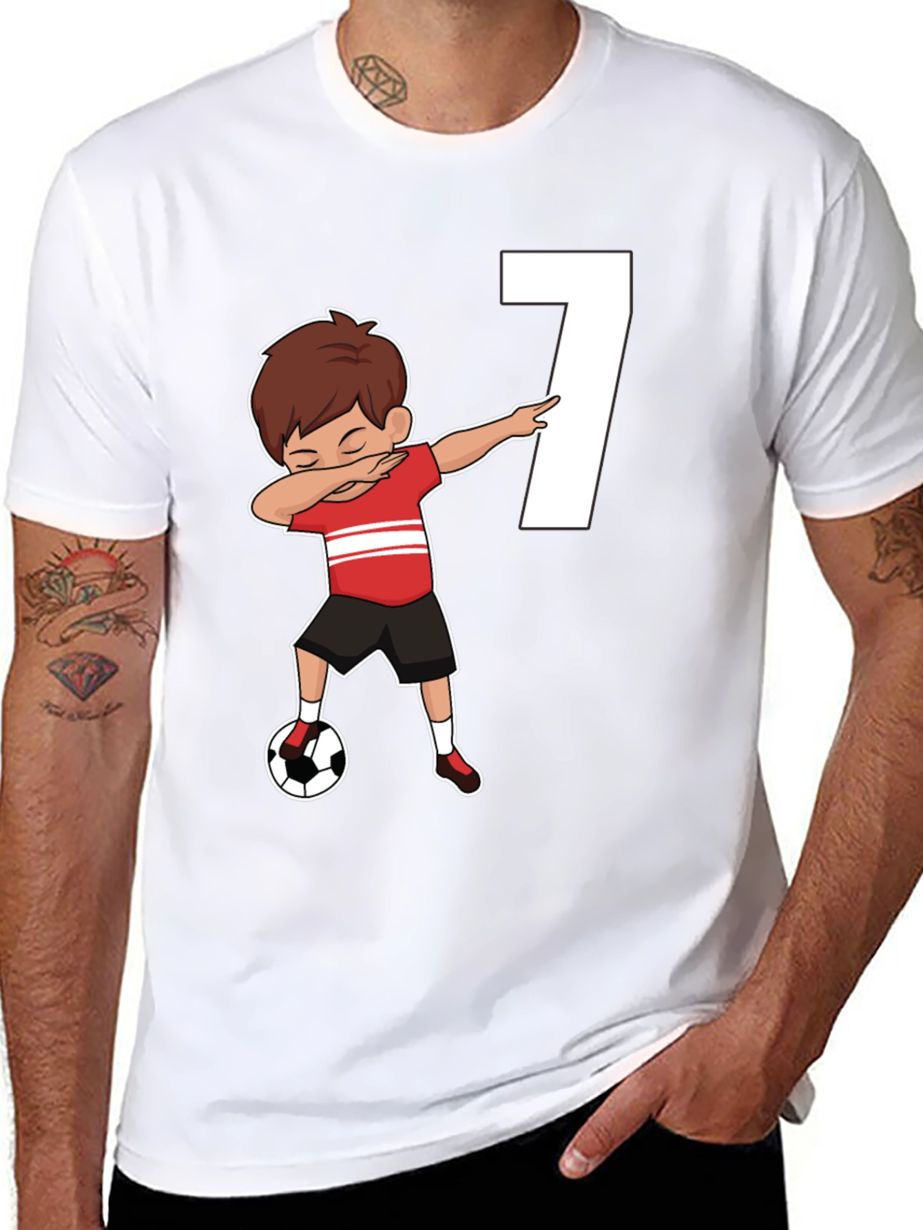 Soccer Birthday Boy Number 7 T-Shirt