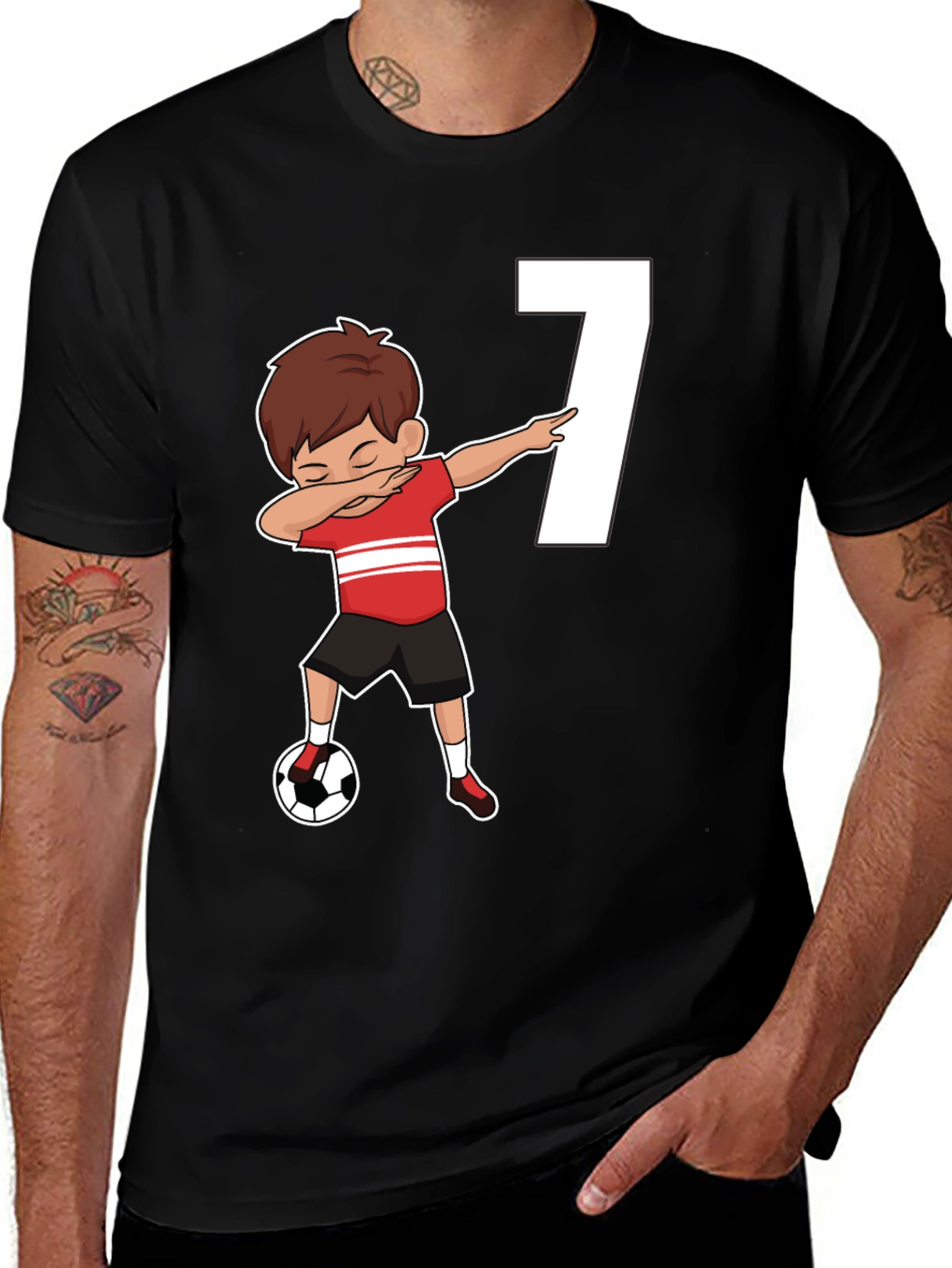 Soccer Birthday Boy Number 7 T-Shirt