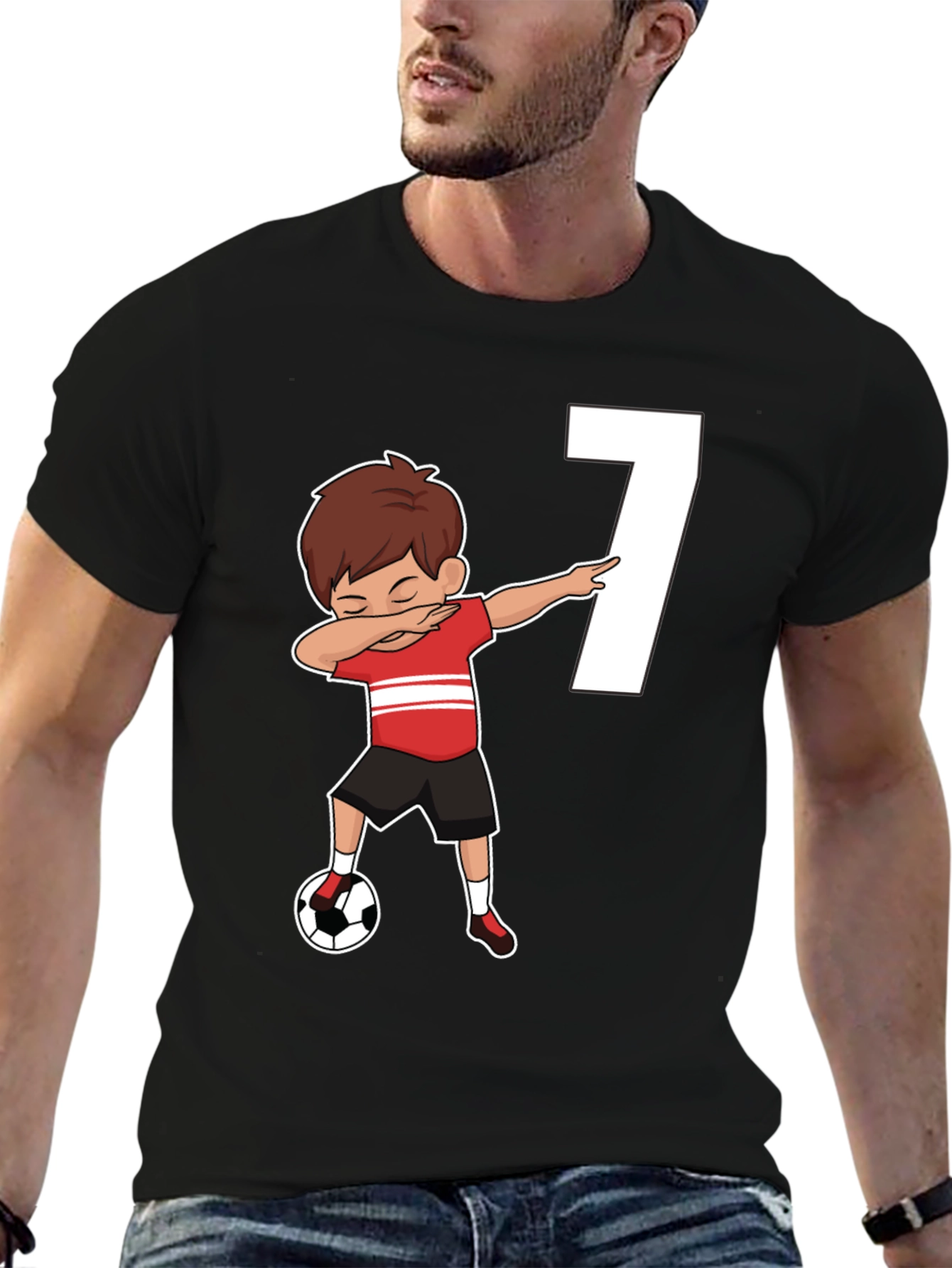Soccer Birthday Boy Number 7 T-Shirt