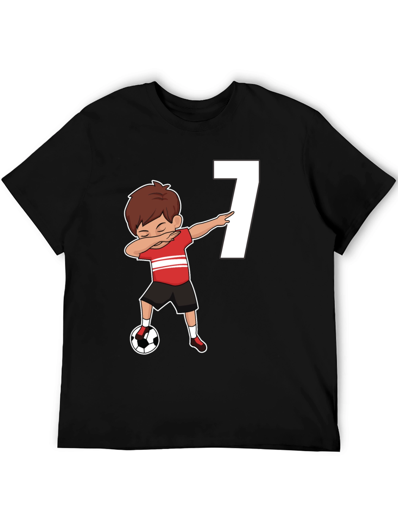 Soccer Birthday Boy Number 7 T-Shirt