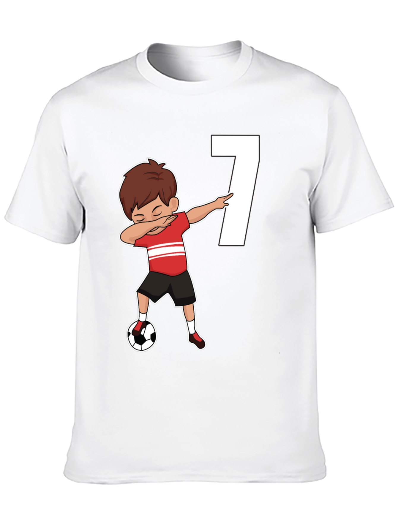 Soccer Birthday Boy Number 7 T-Shirt
