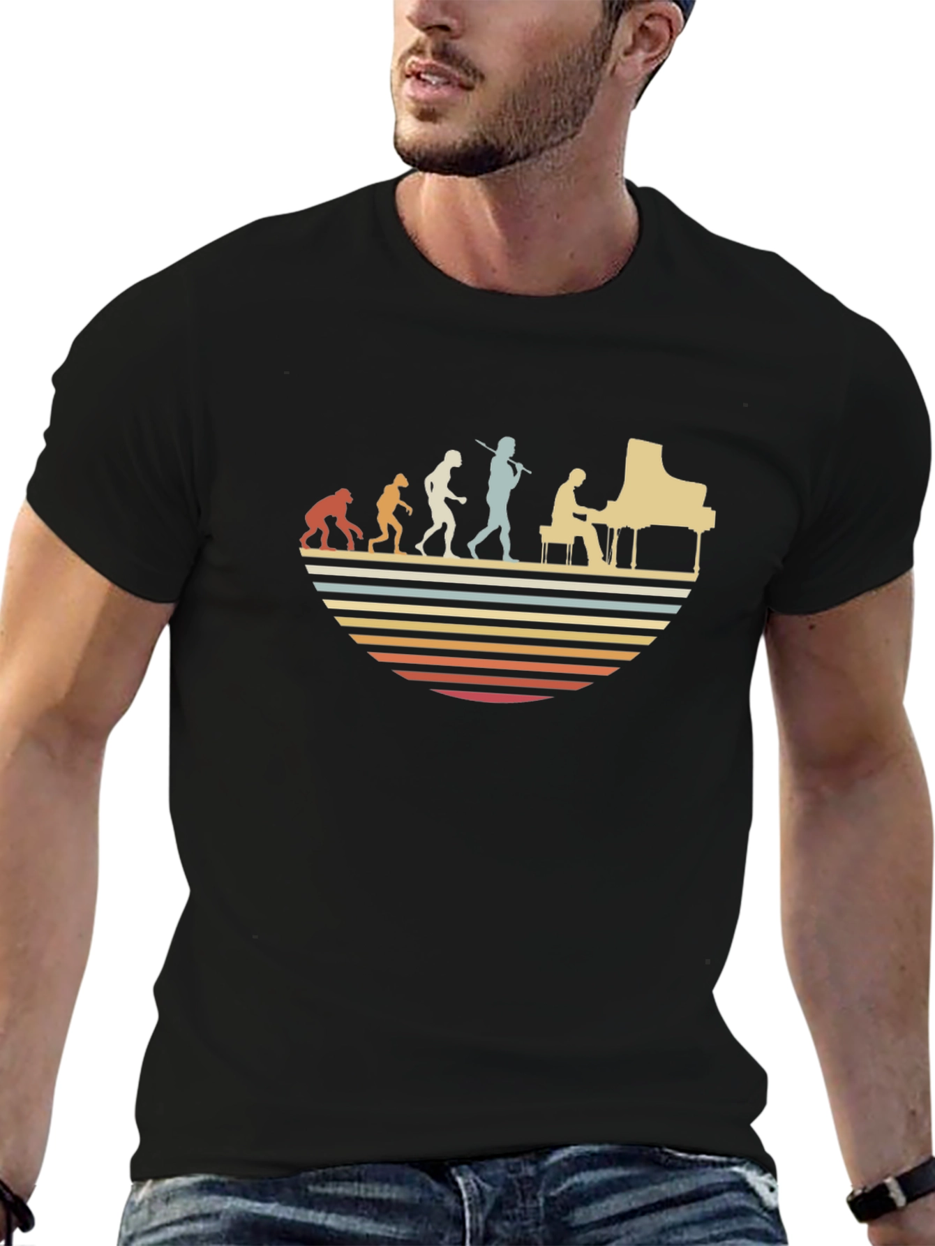 Retro Piano Evolution T-Shirt