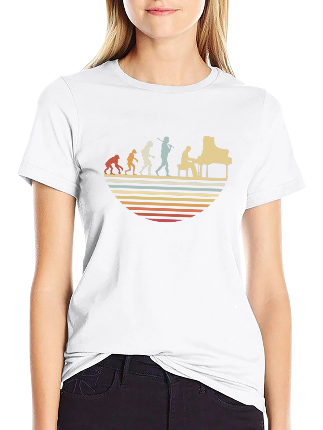Retro Piano Evolution T-Shirt