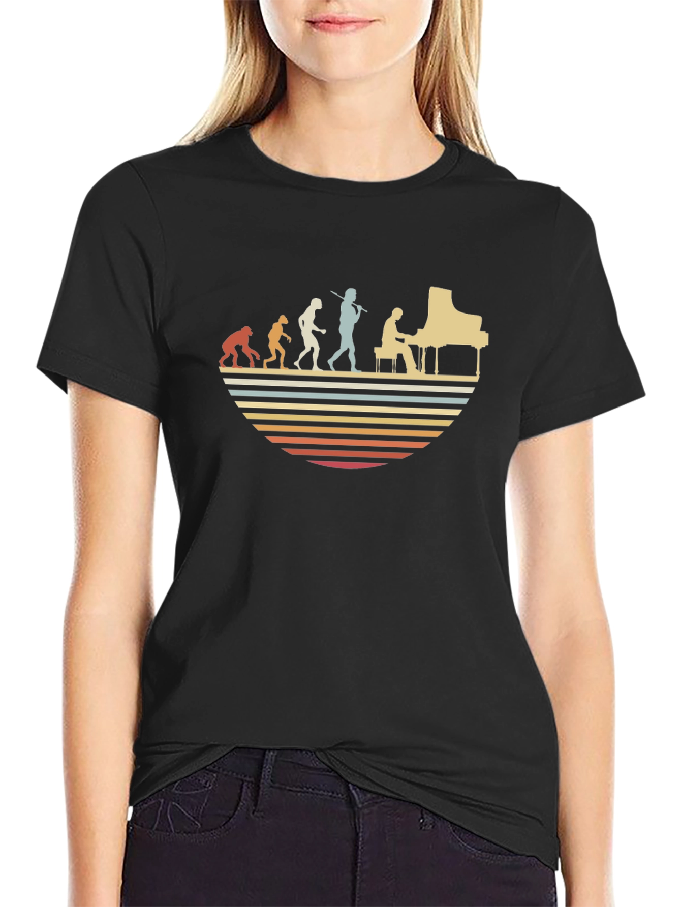 Retro Piano Evolution T-Shirt