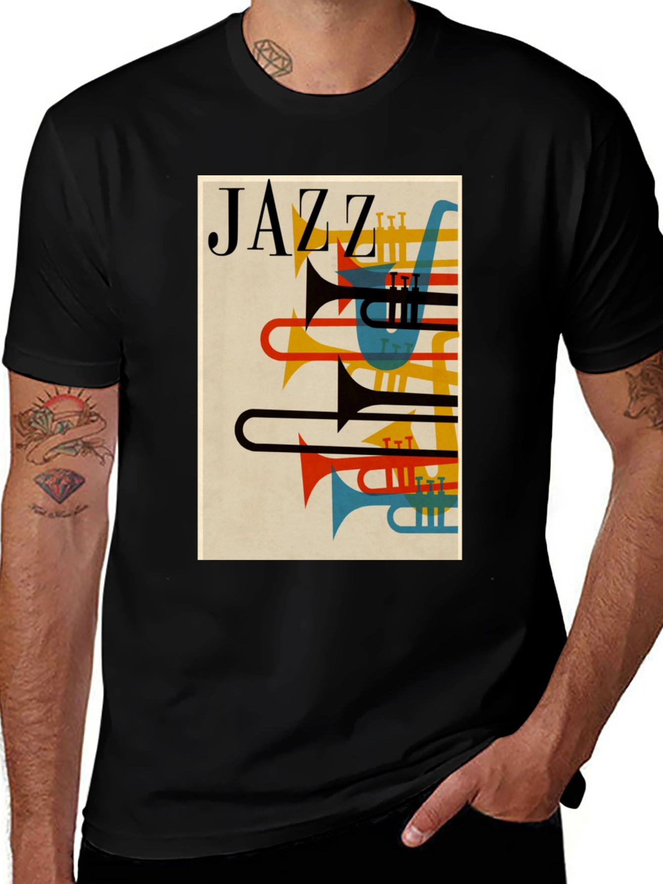 JAZZ Graphic T-Shirt - Retro Style Music Tee