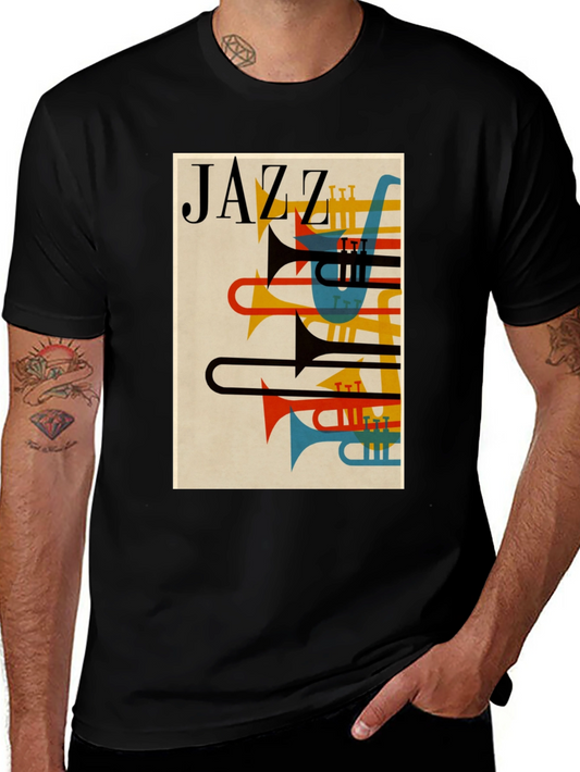 JAZZ Graphic T-Shirt - Retro Style Music Tee