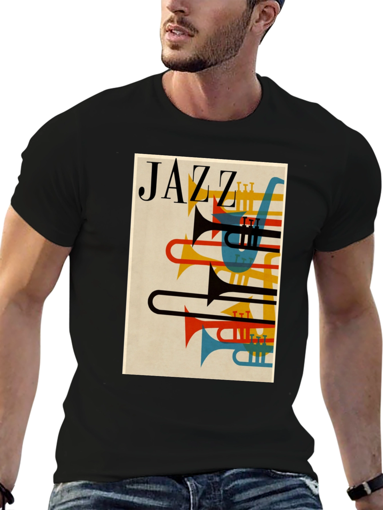JAZZ Graphic T-Shirt - Retro Style Music Tee