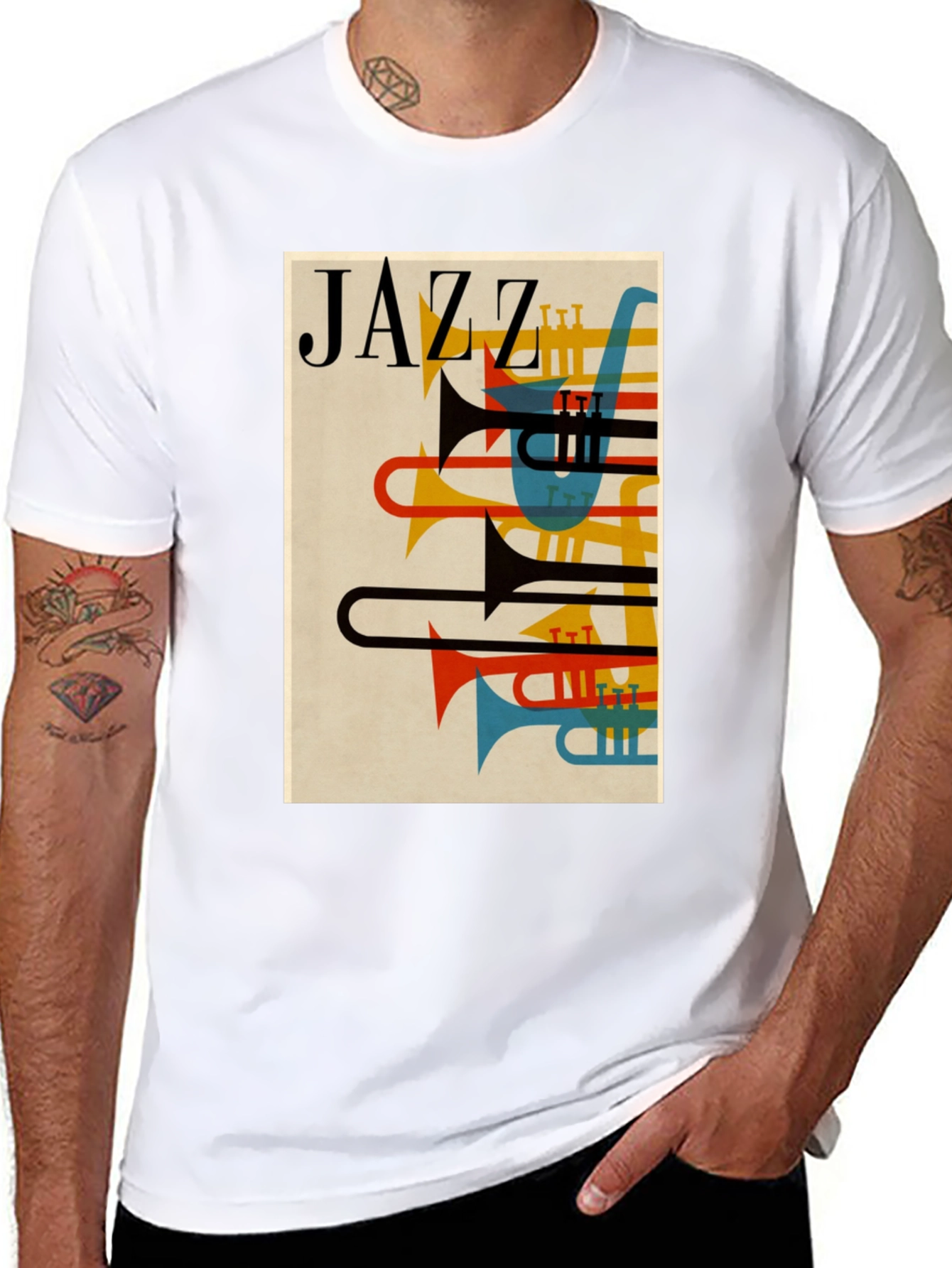 JAZZ Graphic T-Shirt - Retro Style Music Tee