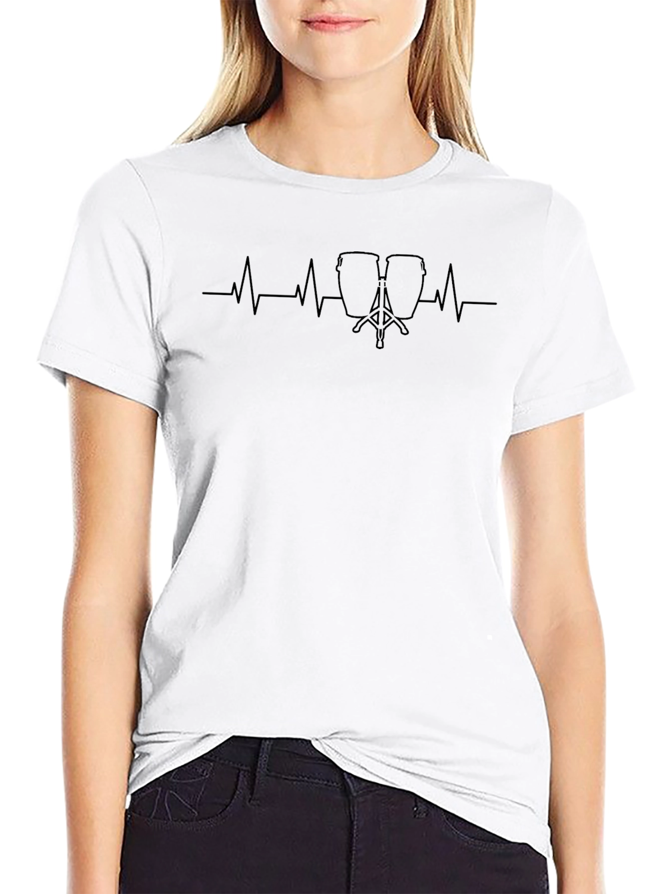 Conga Drum Heartbeat T-Shirt - Musician Tee