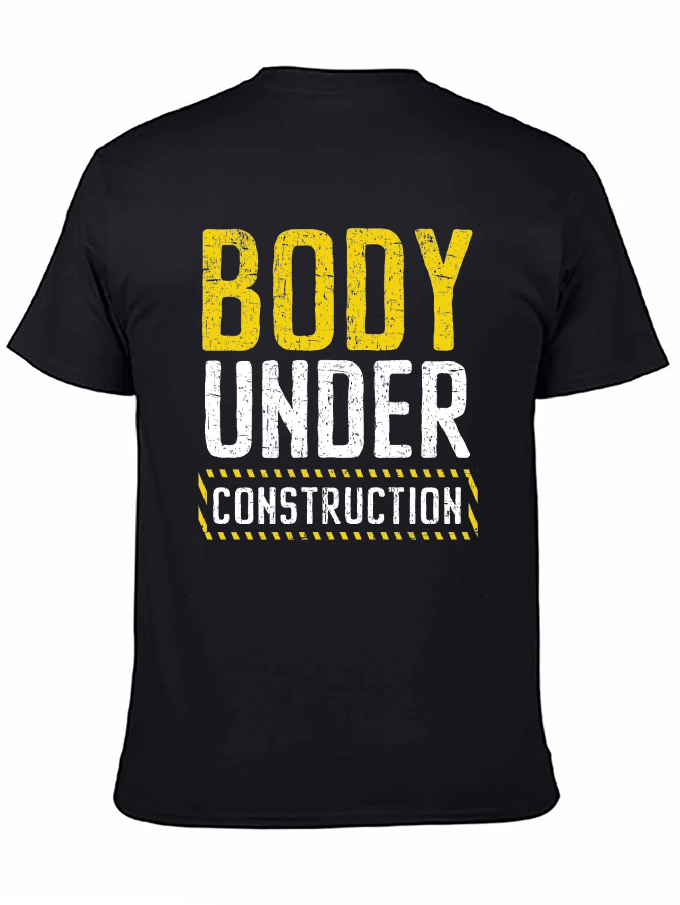 Body Under Construction Graphic T-Shirt - Black